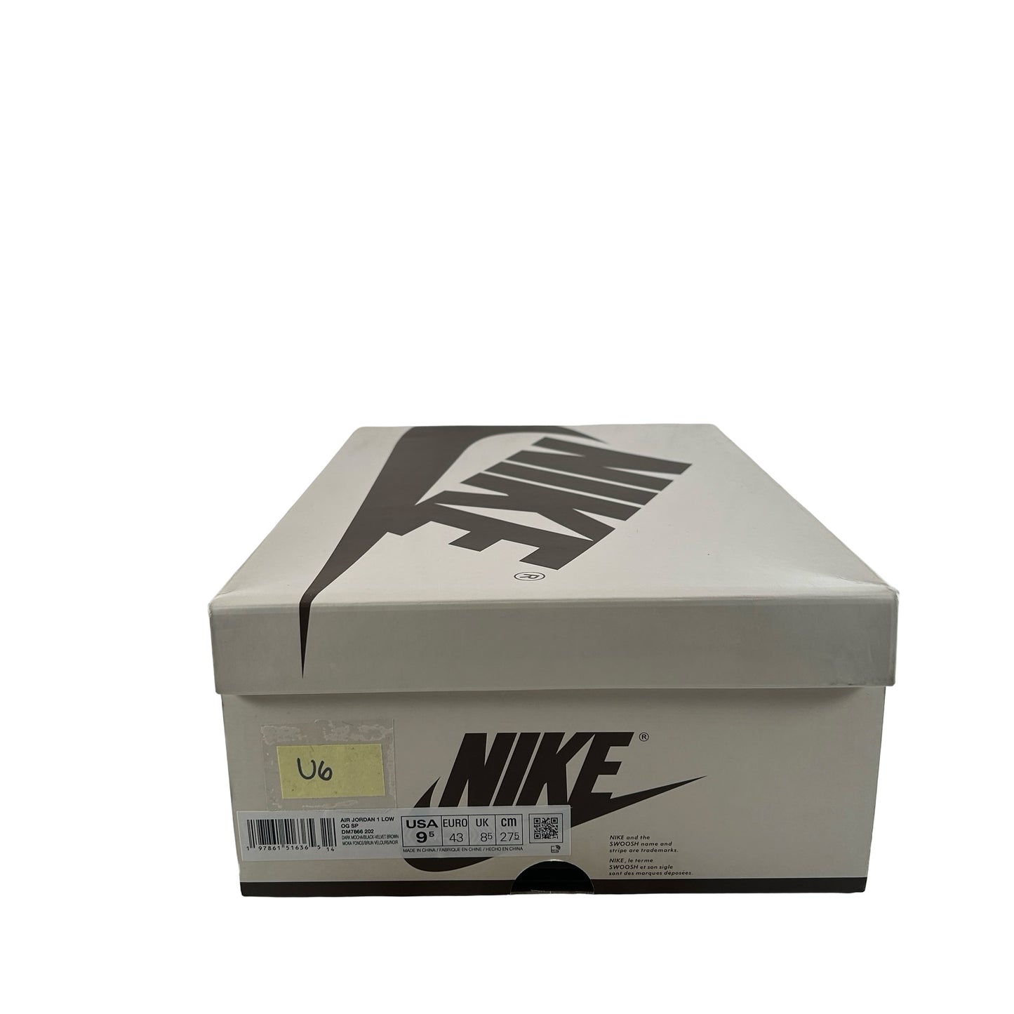 DM7866 202 Jordan 1 Retro Low OG SP Travis Scott Velvet Brown [USED] - 9.5 (Used6)