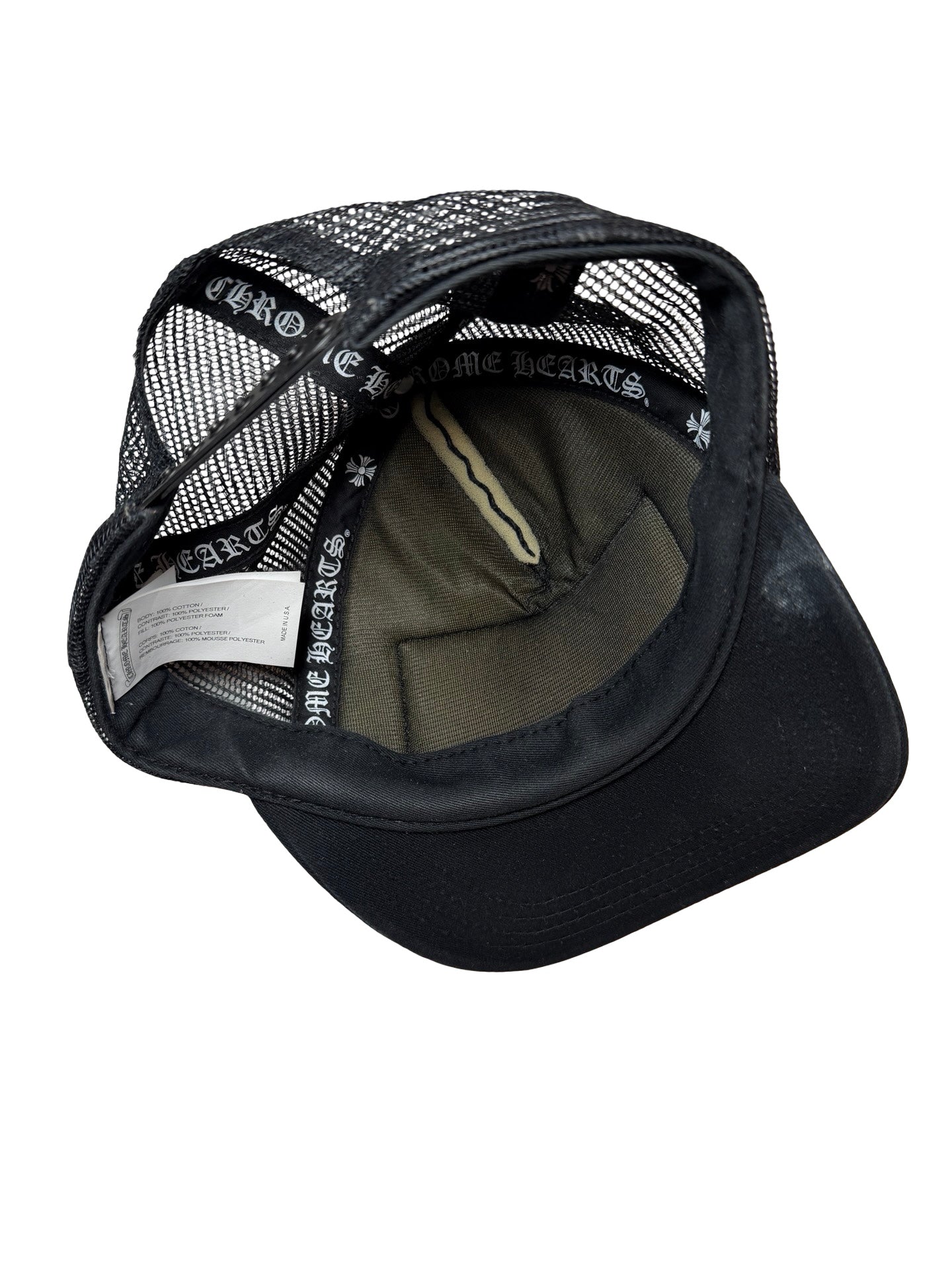 Chrome Hearts FUCK Hollywood Trucker Hat Black/Black [USED] - O/S (Used2)