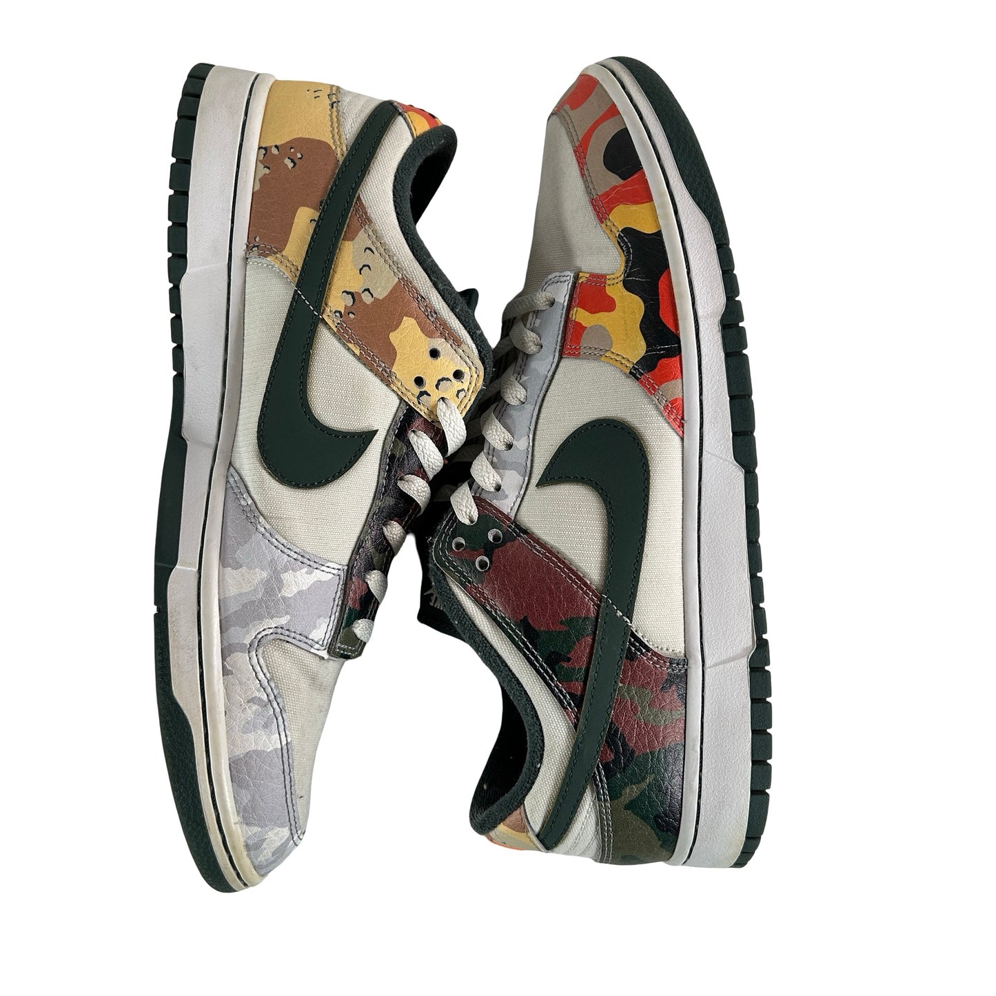 DH0957 100 Nike Dunk Low SE Sail Multi-Camo [USED] - 12 M (Used) (No Box)
