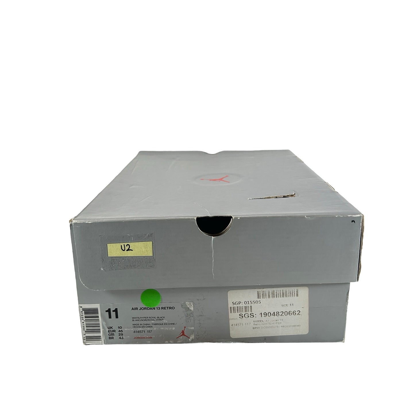414571 117 Jordan 13 Retro White Hyper Royal Black [USED] - 11 M (Used2)