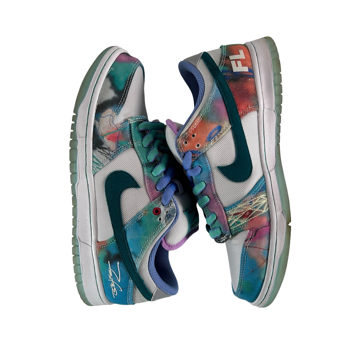 HF6061 400 Nike SB Dunk Low Futura Laboratories Bleached Aqua [USED] - 8.5 M (Used) (No Box)