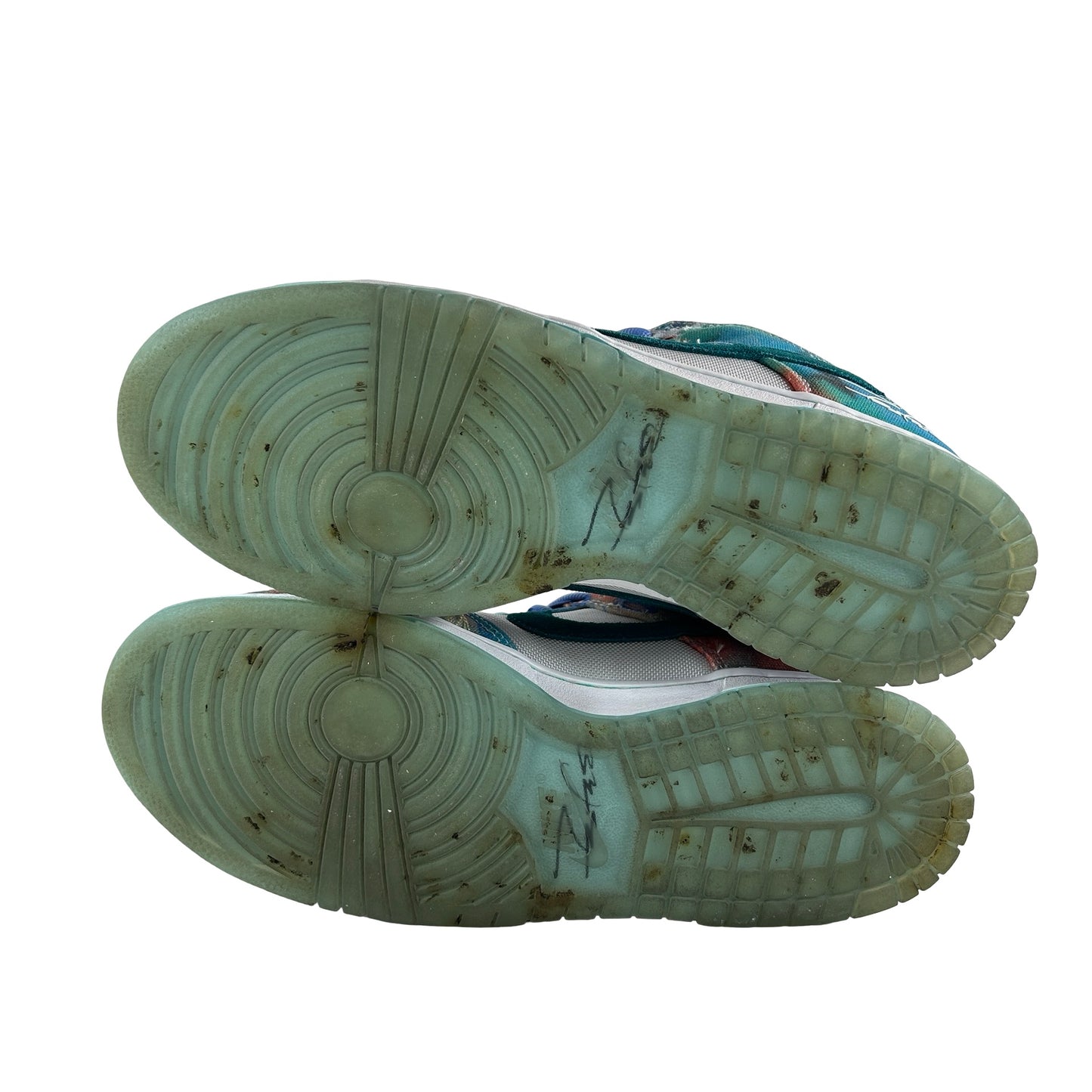 HF6061 400 Nike SB Dunk Low Futura Laboratories Bleached Aqua [USED] - 8.5 M (Used) (No Box)