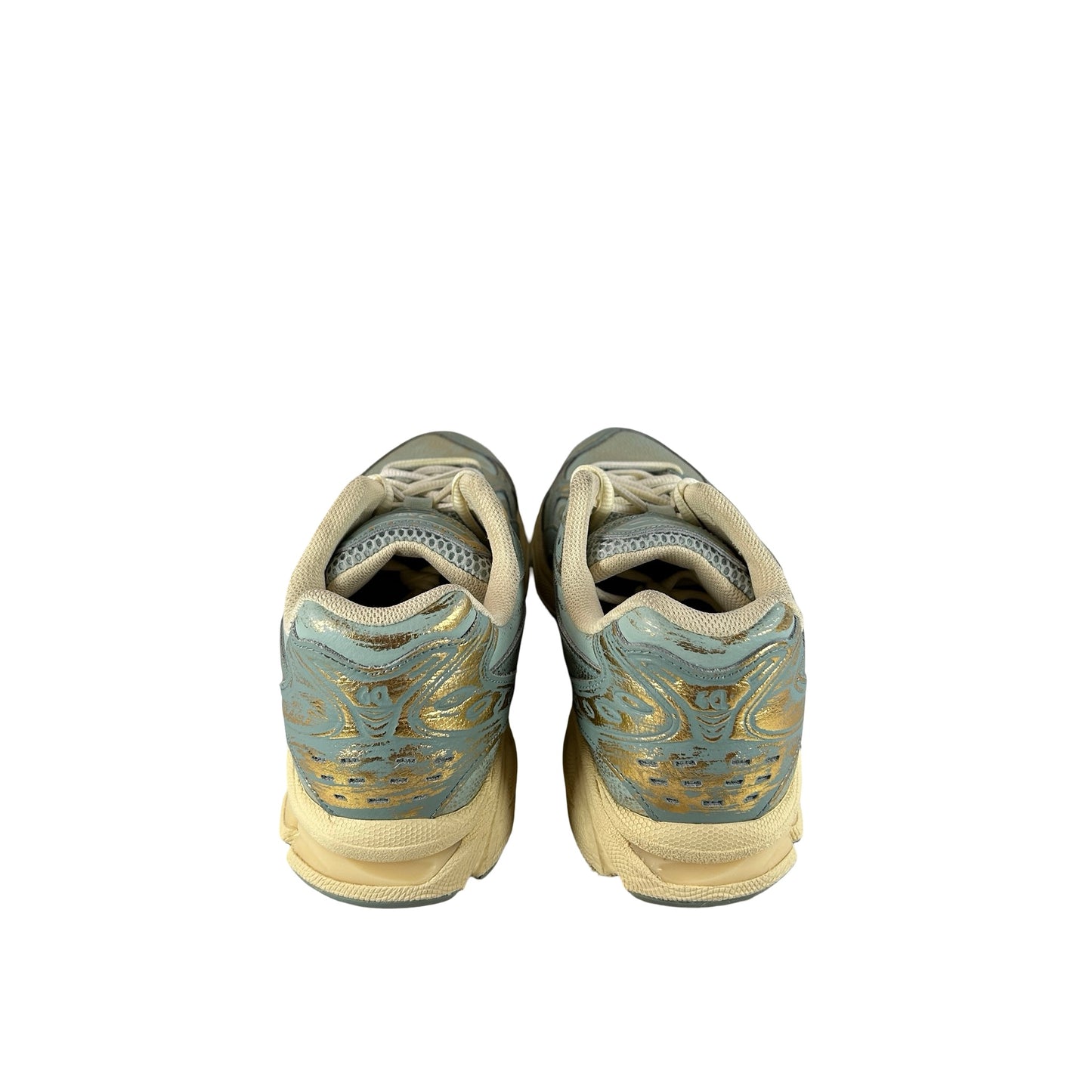 1203A476 200 ASICS Gel-Kayano 14 Pure Gold Cold Moss [USED] - 9.5 M (Used)