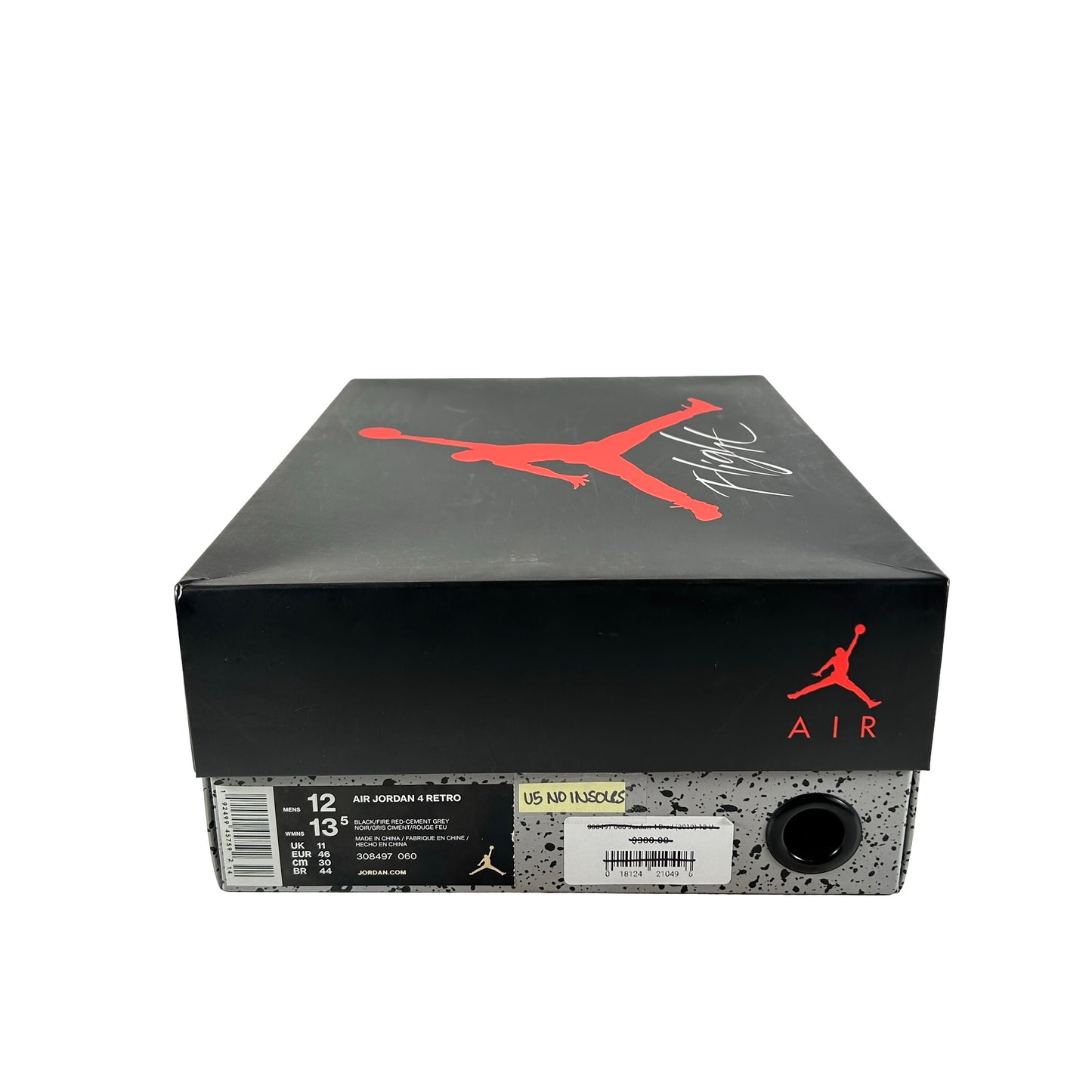 308497 060 Jordan 4 Bred (2019) [USED] - 12 M (Used5) (No Insoles)