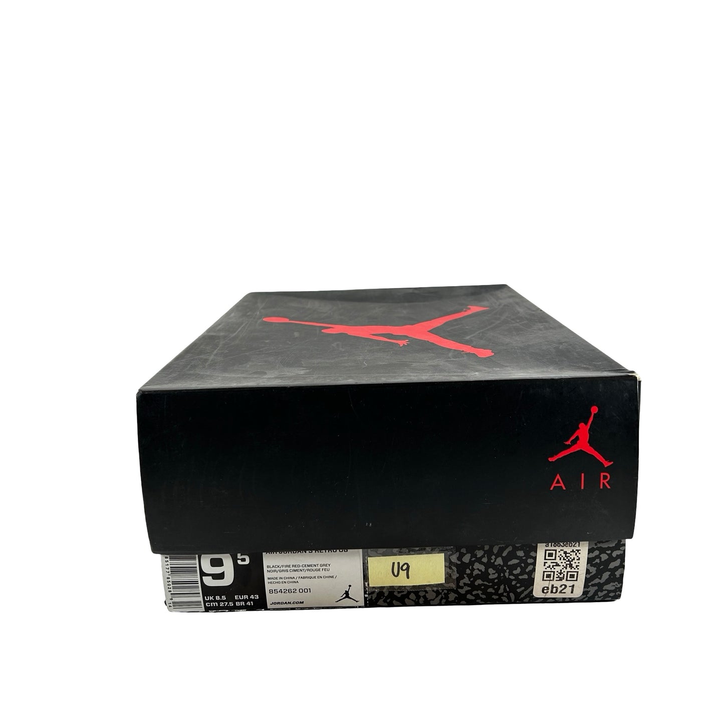 854262 001 Jordan 3 Retro Black Cement (2018) [USED] - 9.5 M (Used9)