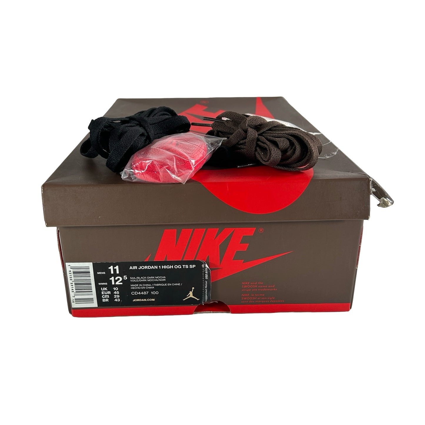 CD4487 100 Jordan 1 Travis Scott Mocha [USED] - 11 M (Used)