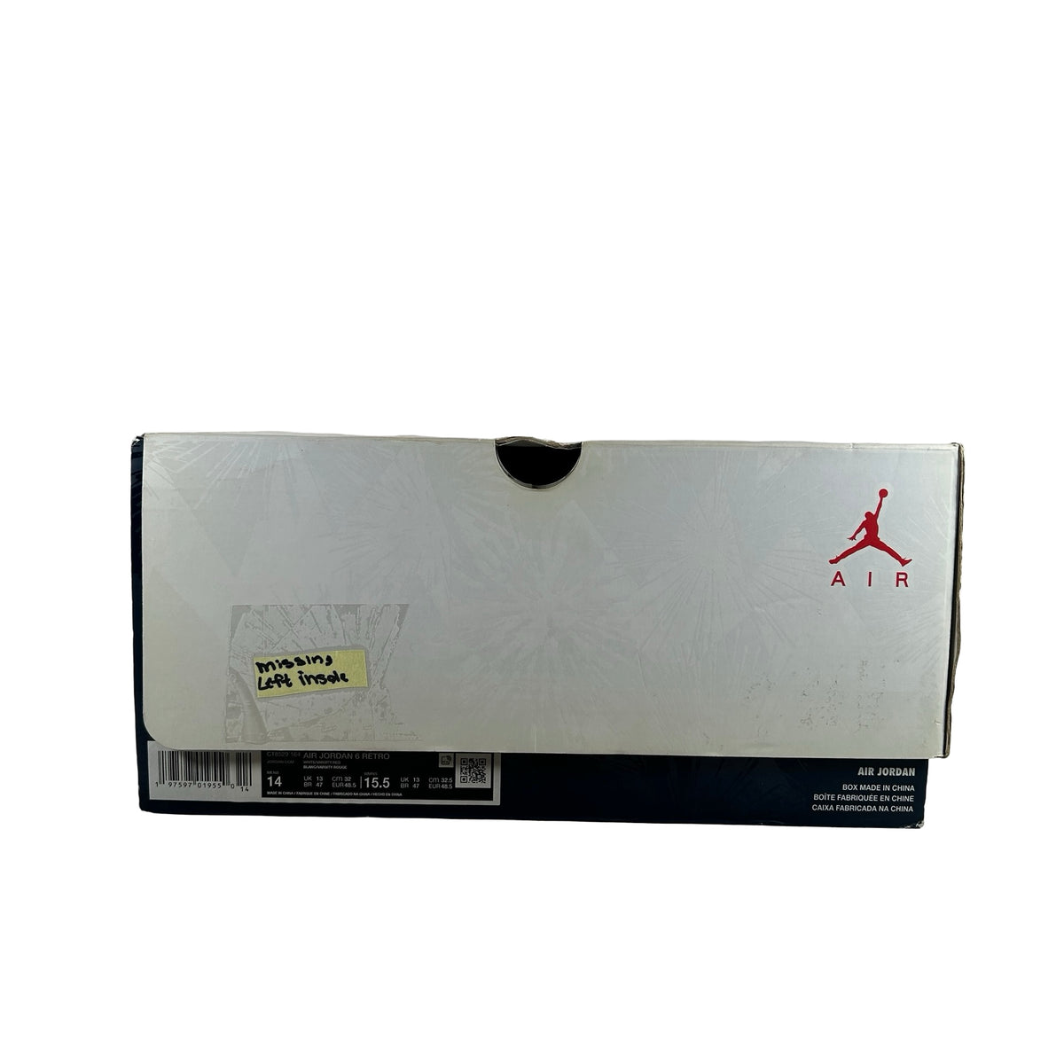 CT8529 164 Jordan 6 Retro Olympic (2024) - 14 M (Used) (Missing Left Insole)