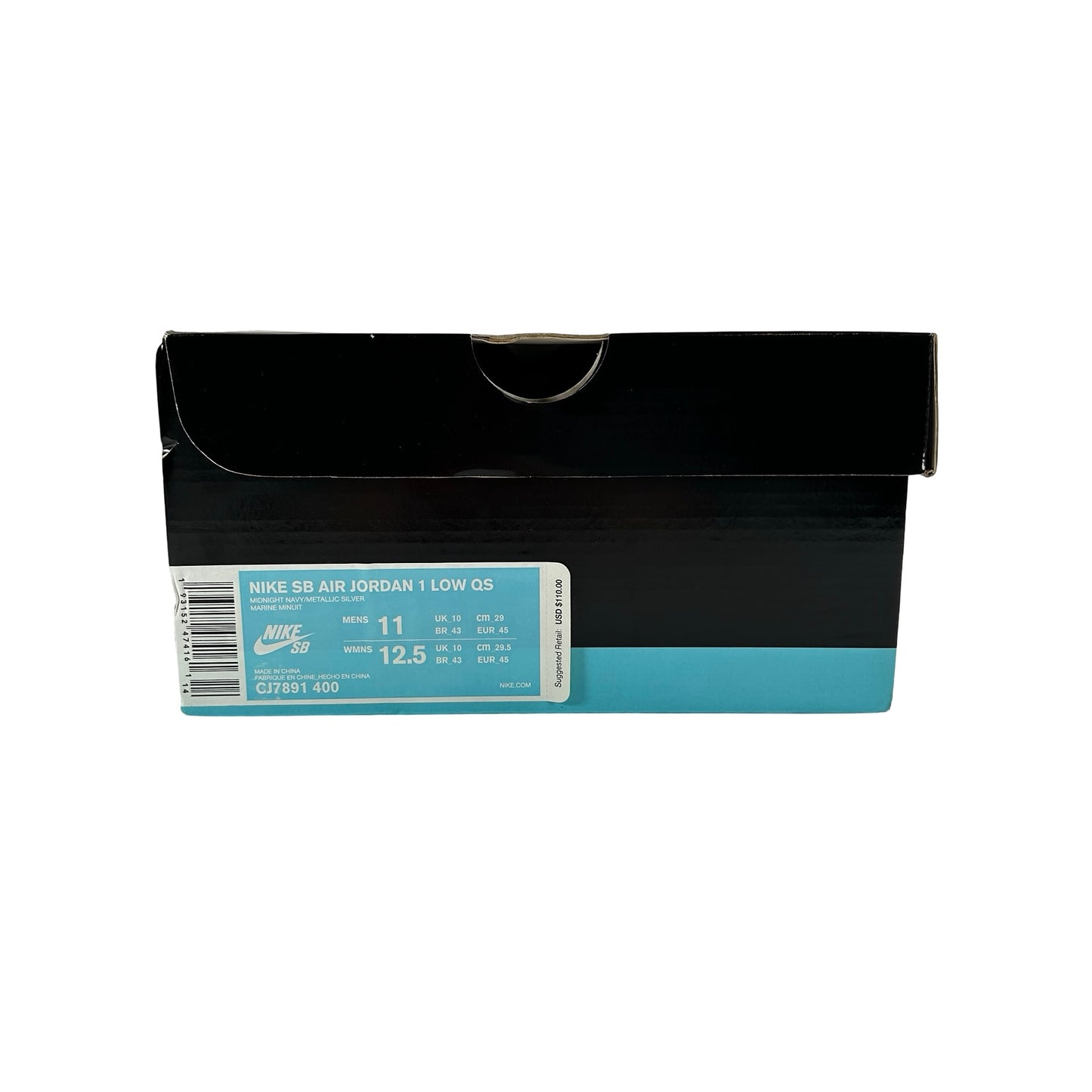 CJ7891 400 Jordan 1 Low SB Midnight Navy [USED] - 11 M (Used)