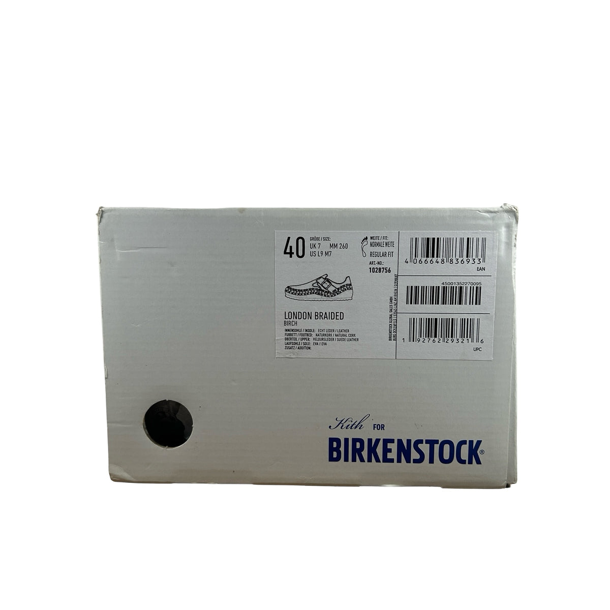 1028756 Birkenstock London Braided Kith Birch [USED] - EU 40 (Used)