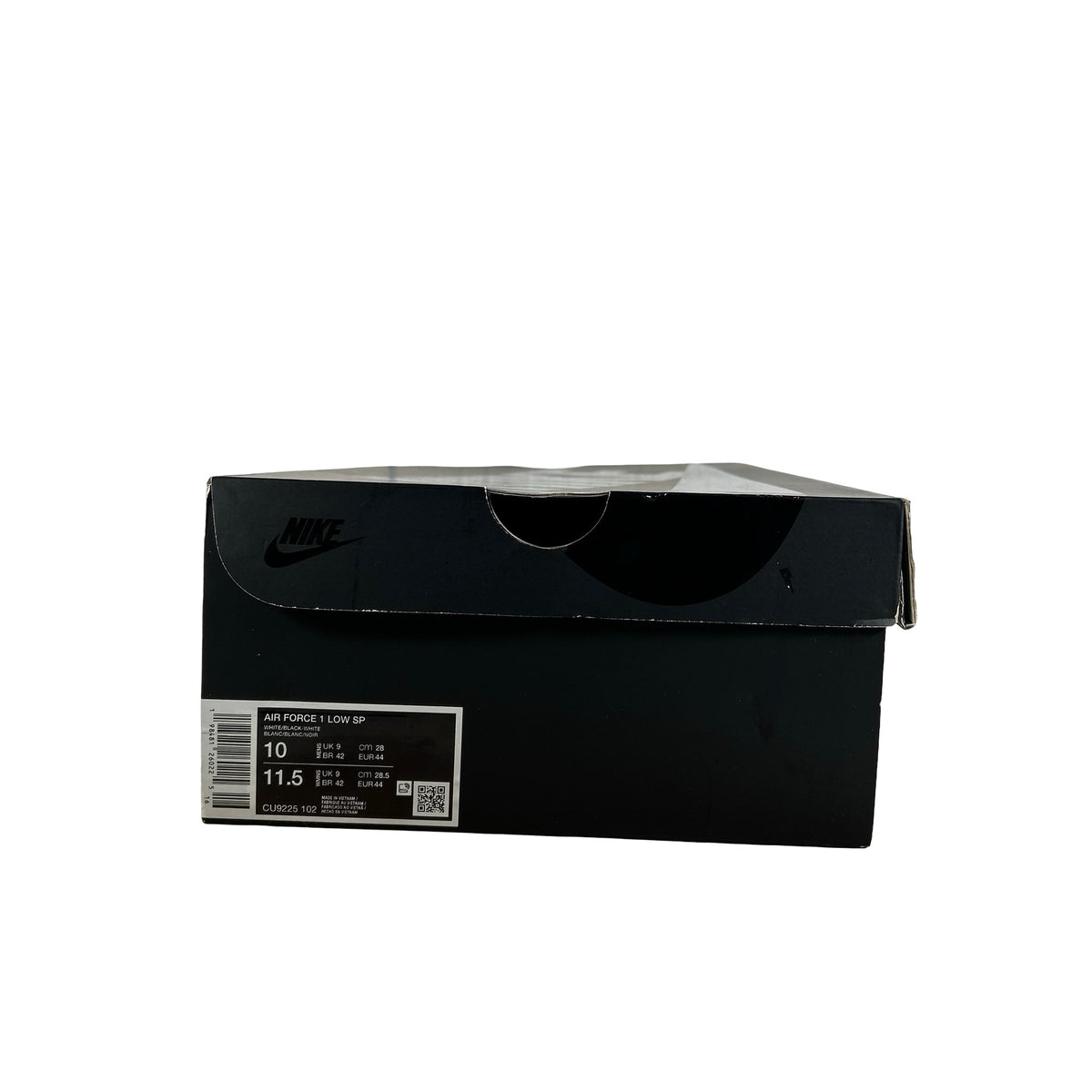 CU9225 102 Nike Air Force 1 Low Supreme White Black [USED] - 10 M (Used)