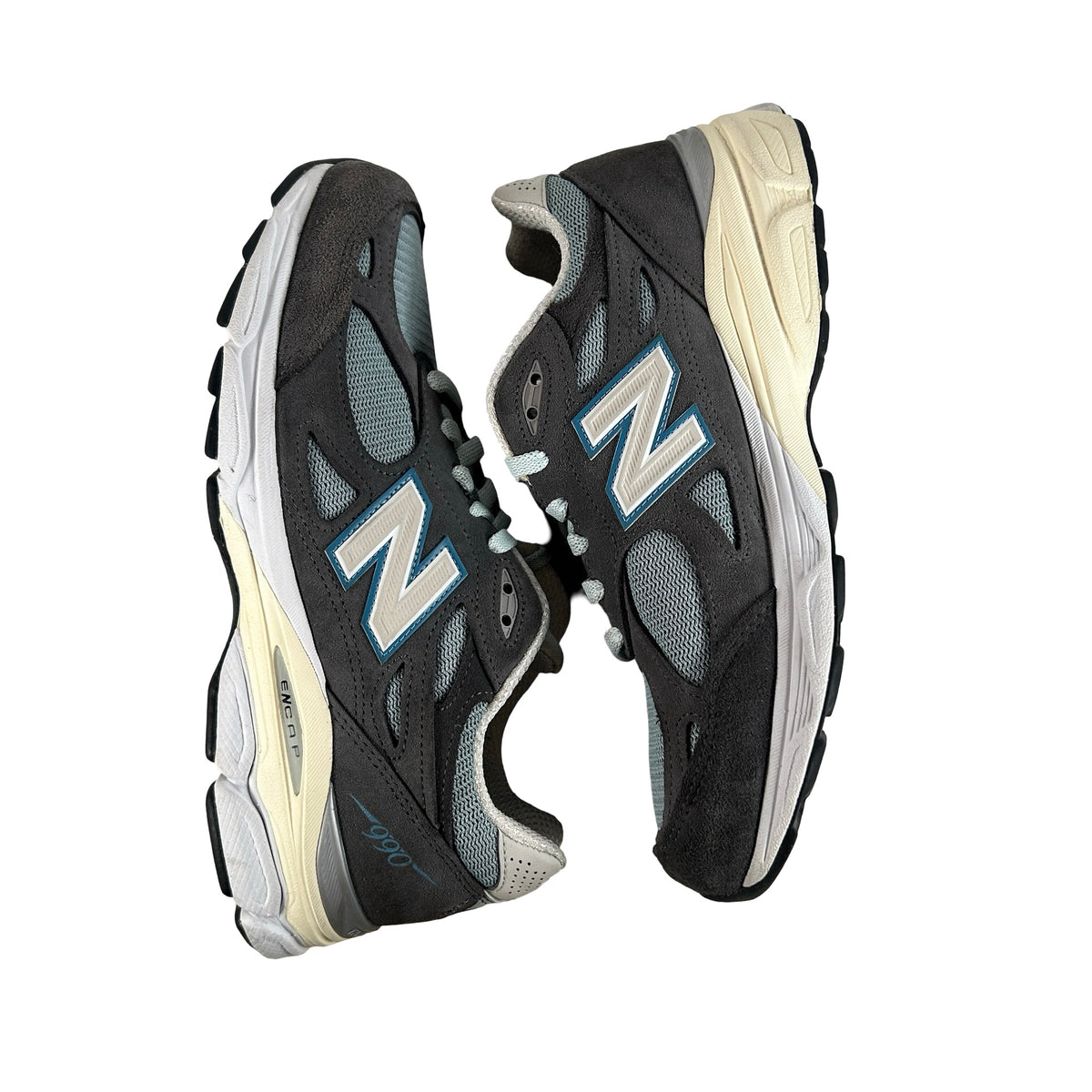 M990KS3 New Balance 990v3 MiUSA Kith Steel Blue [USED] - 8 M (Used)