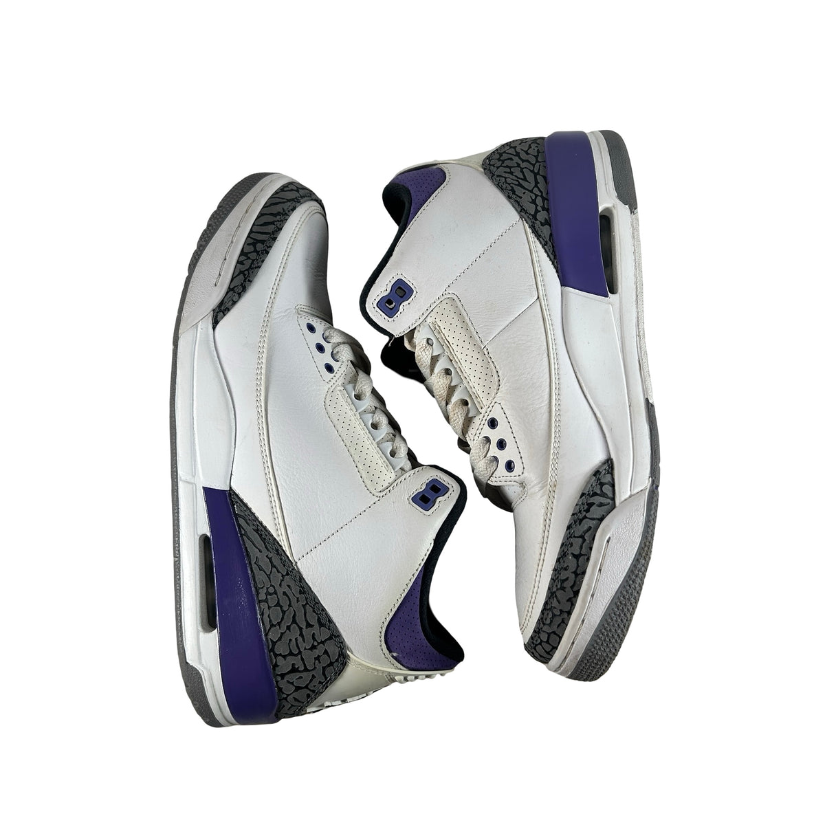 CT8532 105 Jordan 3 Retro Dark Iris [USED] - 9.5 M (Used3)
