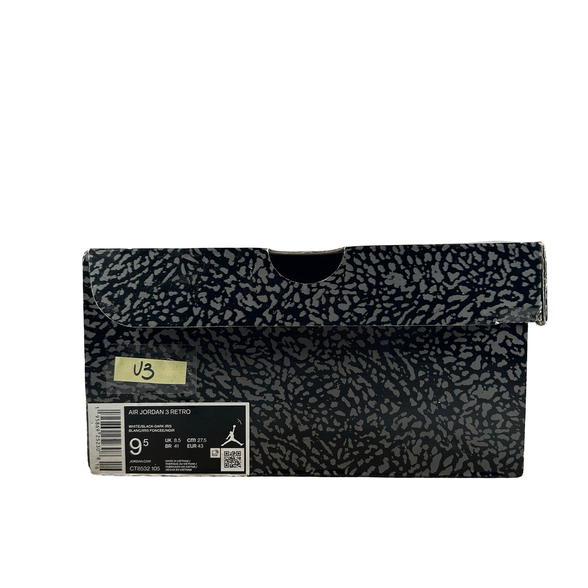 CT8532 105 Jordan 3 Retro Dark Iris [USED] - 9.5 M (Used3)