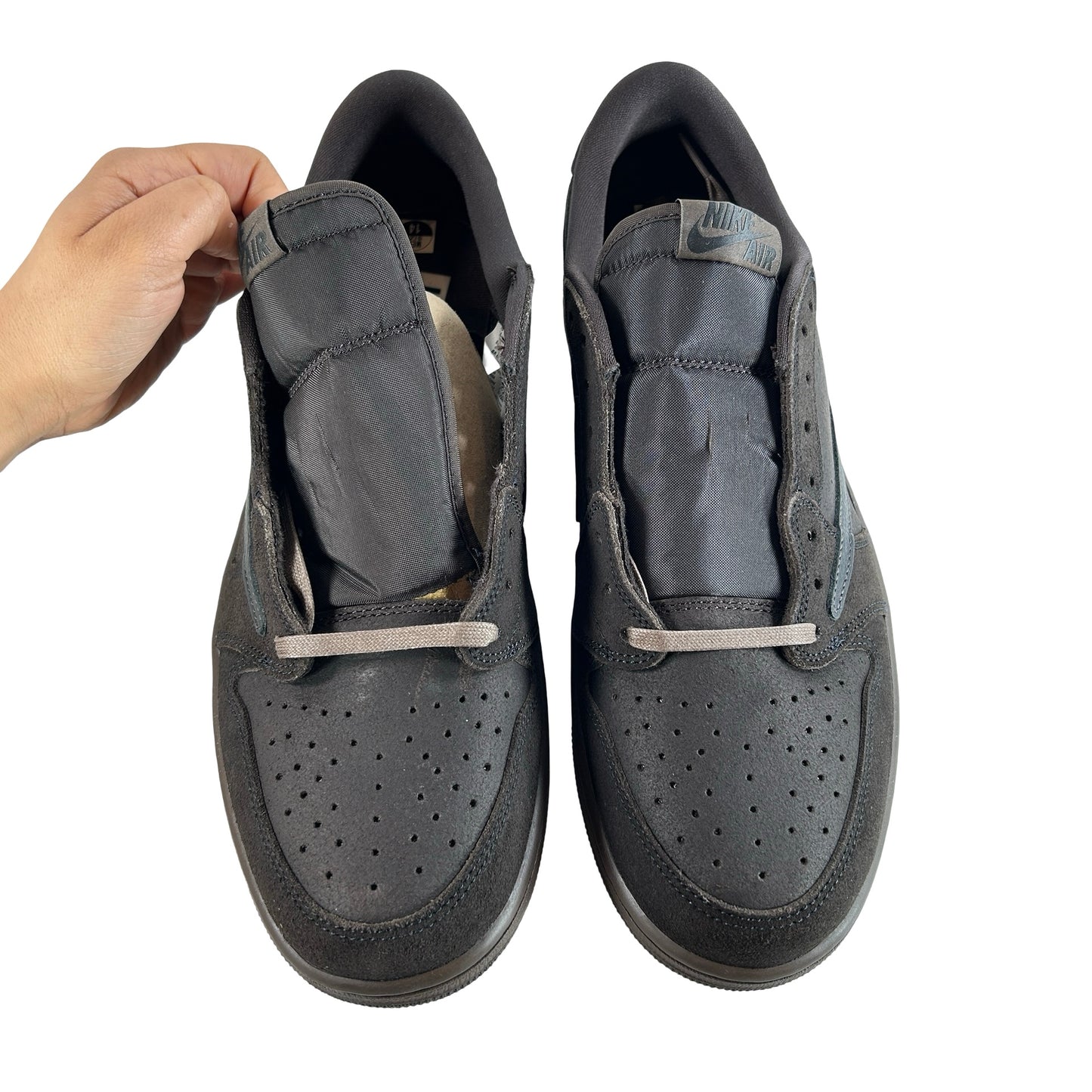 DM7866 202 Jordan 1 Retro Low OG SP Travis Scott Velvet Brown [CONDITIONAL] - 14 M (Cut Tongue)