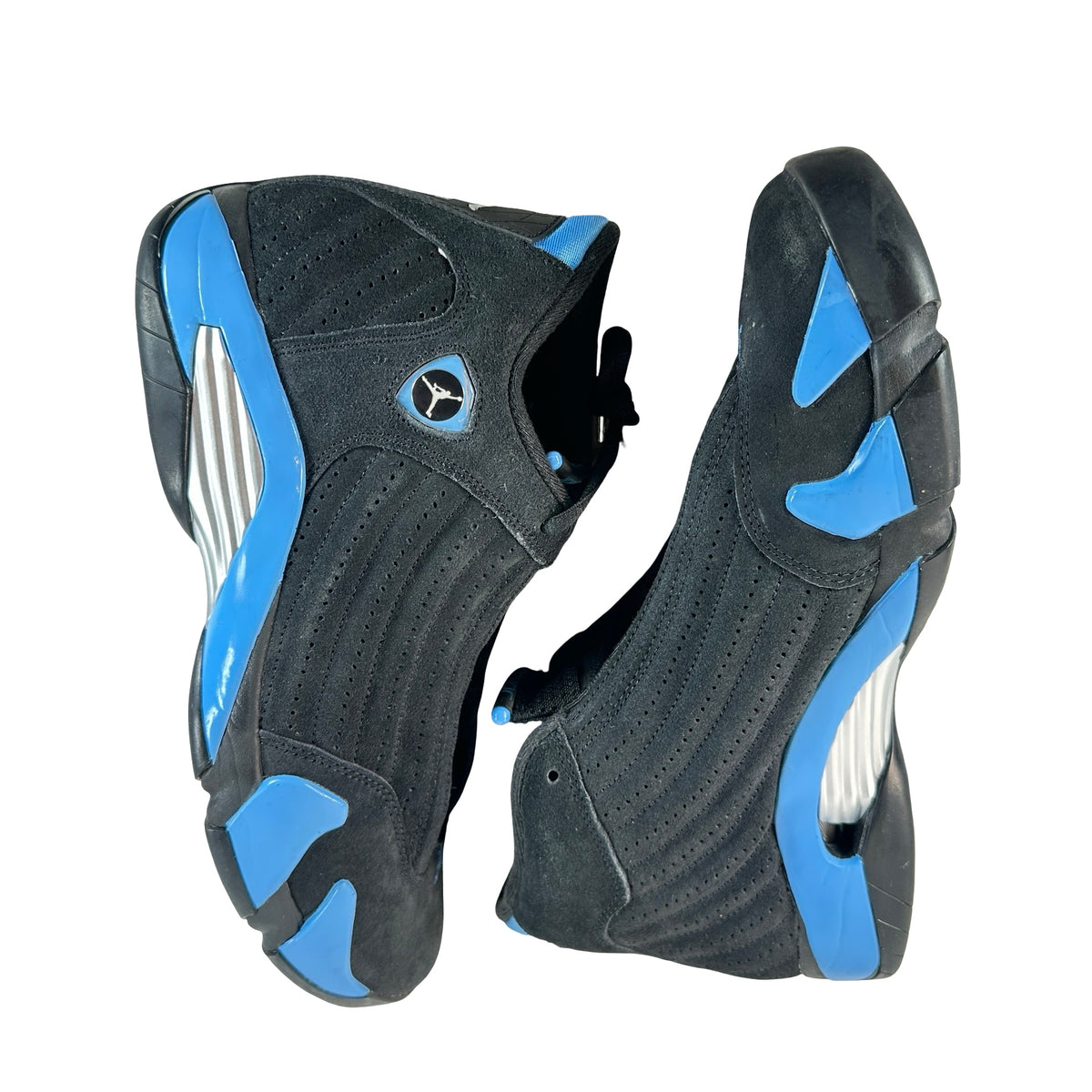 487471 007 Jordan 14 Retro Black University Blue (2026) [USED] - 12 M (Used5) (Replace Insole Right Foot)