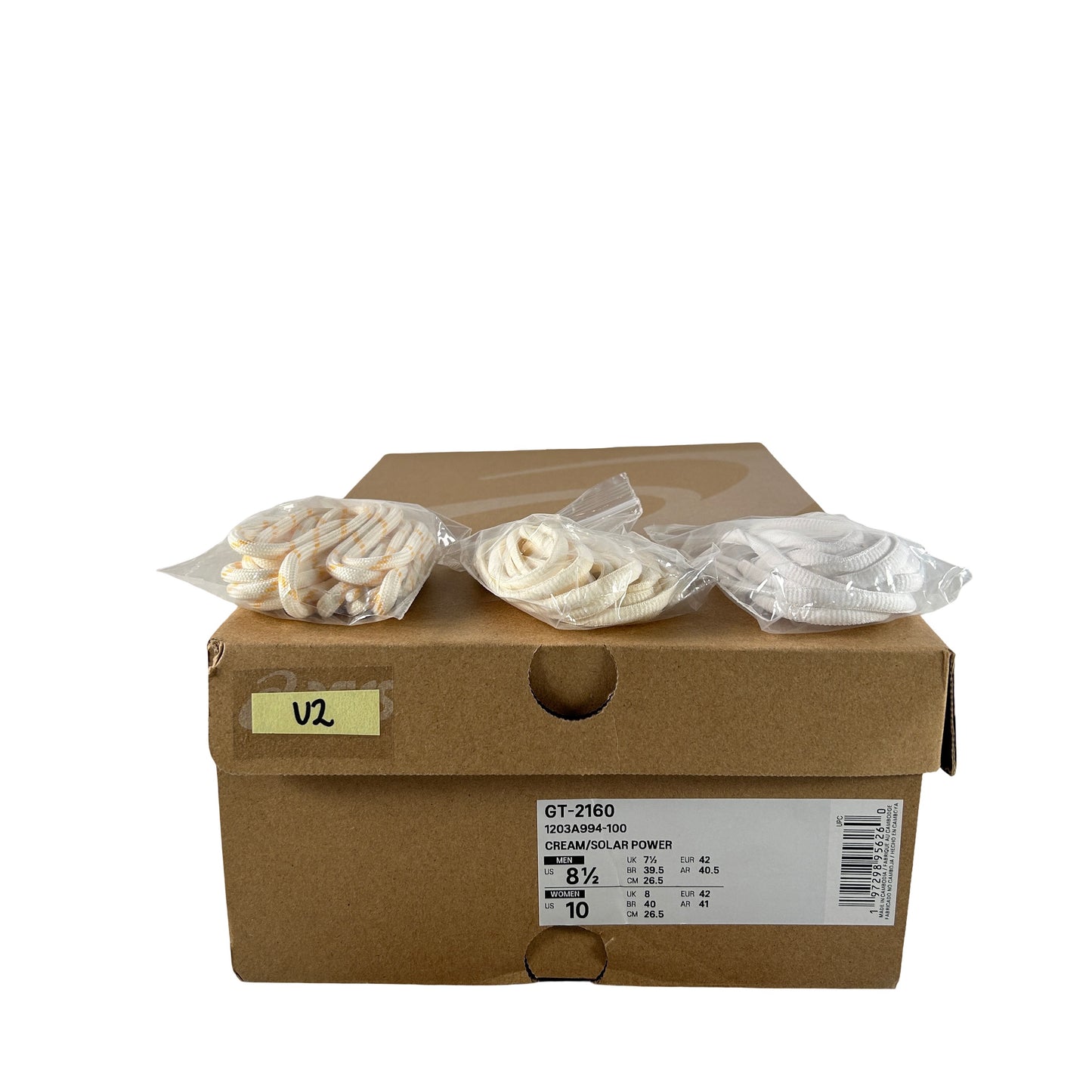 1203A994 100 ASICS GT - 2160 KITH Cream Solar Power (2025) [USED] - 8.5 M (Used2)