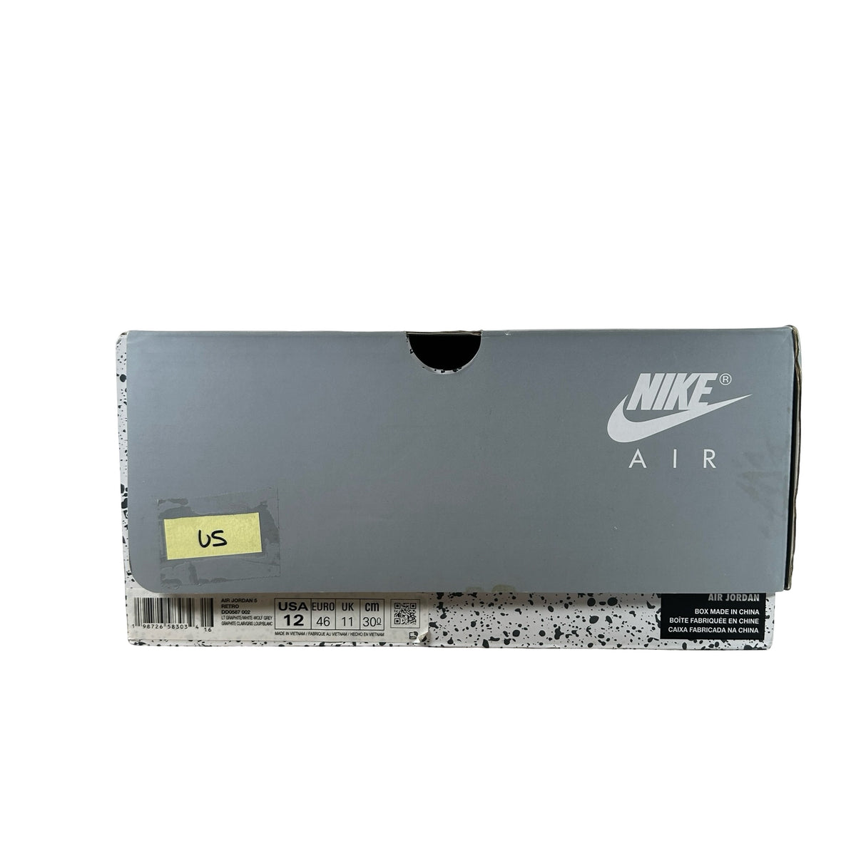DD0587 002 Jordan 5 Retro Wolf Grey (2026) [USED] - 12 M (Used5)