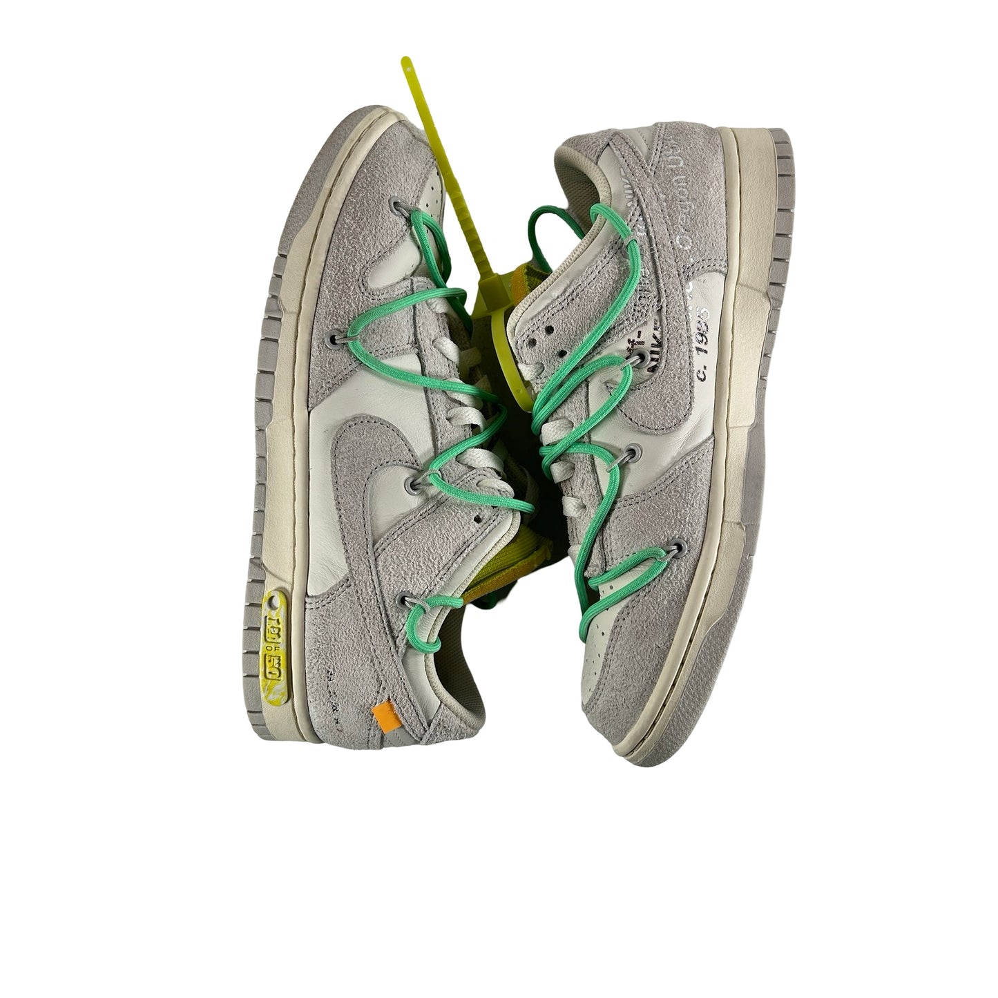 DJ0950 106 Nike Dunk Low Off-White Lot 14 [USED] - 9 M (Used2)
