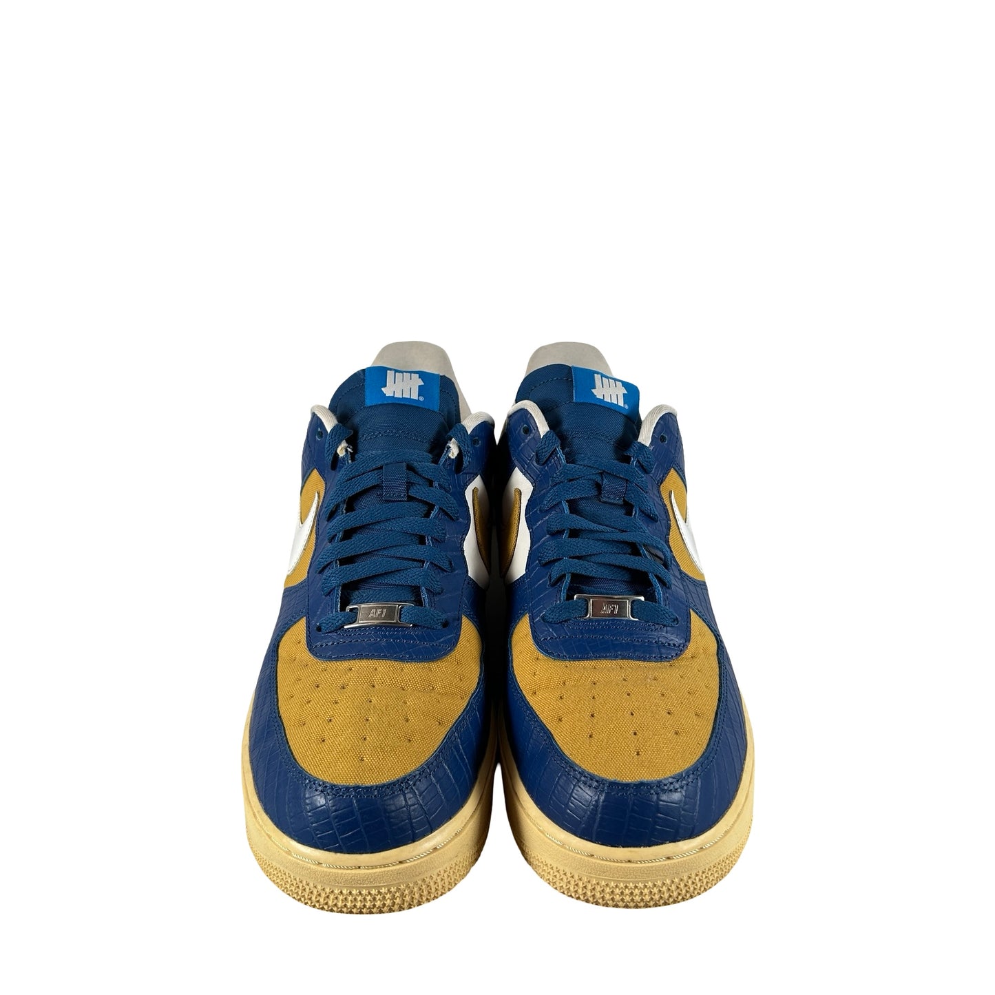 DM8462 400 Nike Air Force 1 Low SP Undefeated 5 On It Blue Yellow Croc [USED] - 12 M (Used)