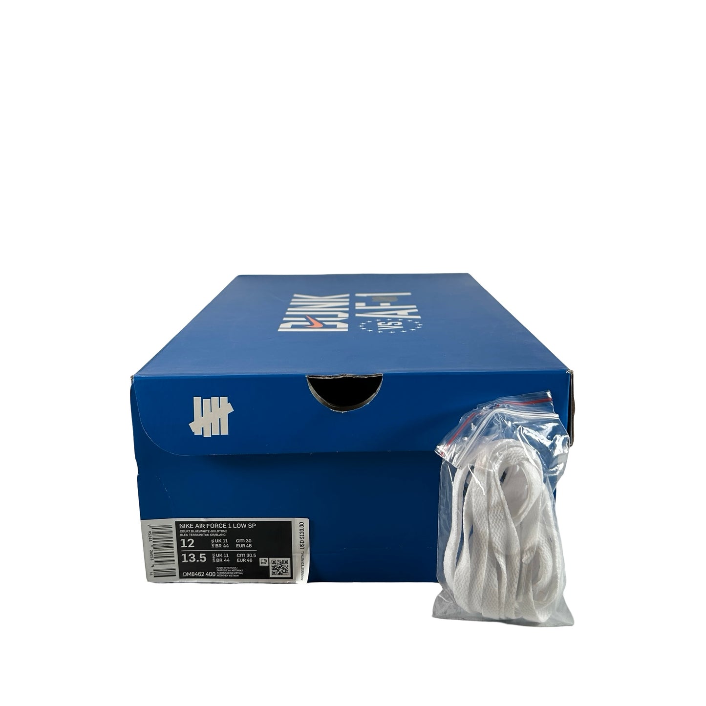 DM8462 400 Nike Air Force 1 Low SP Undefeated 5 On It Blue Yellow Croc [USED] - 12 M (Used)