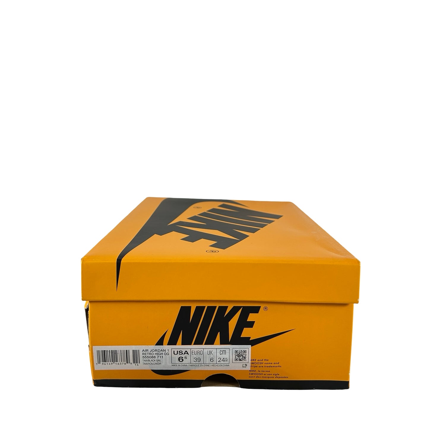 555088 711 Jordan 1 Retro High OG Yellow Toe [USED] - 6.5 M (Used)