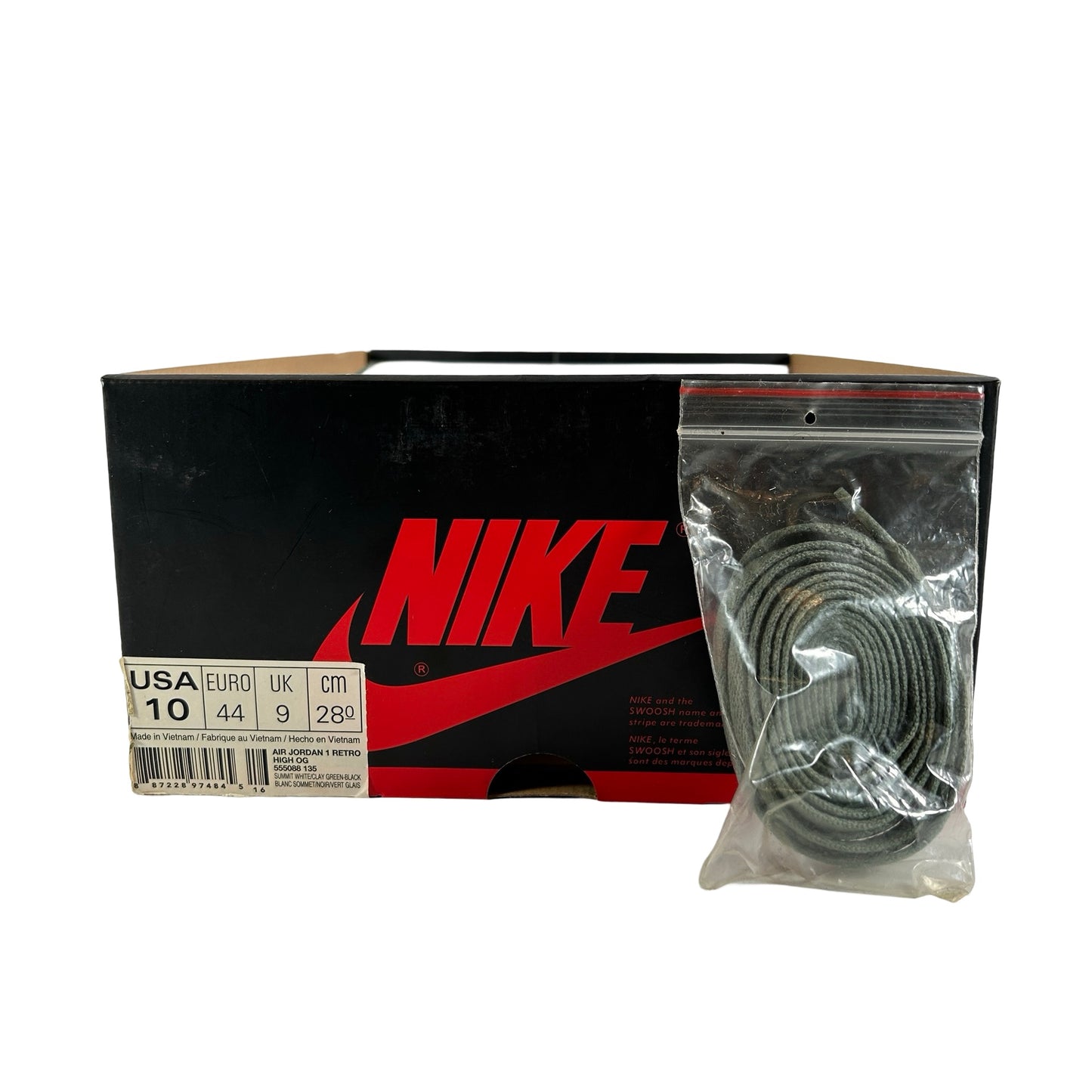 555088 135 Jordan 1 Clay Green [USED] - 10 M (Used) (No Lid)