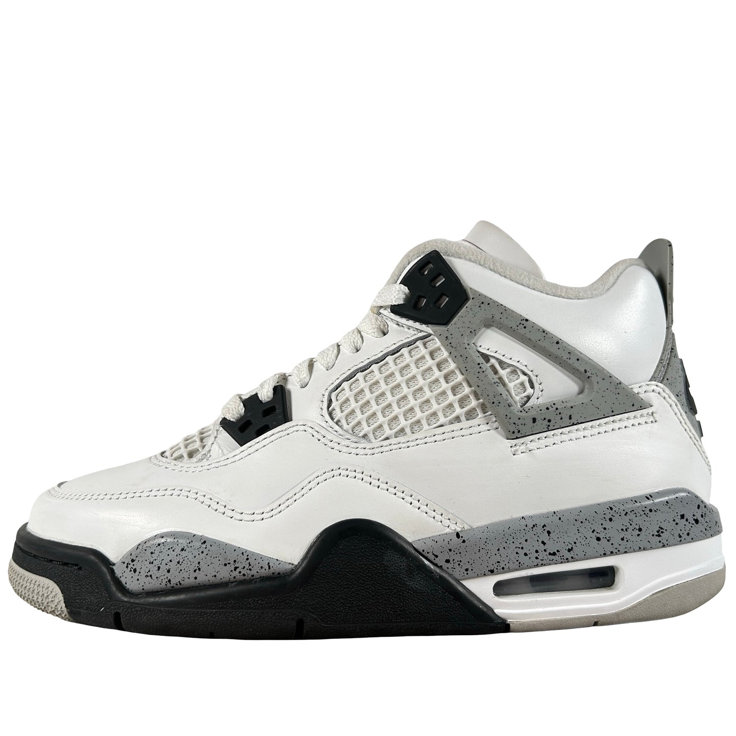 IB4171 100 Jordan 4 Retro White Cement (2025) (GS) [USED] - 4.5 Y (Used)