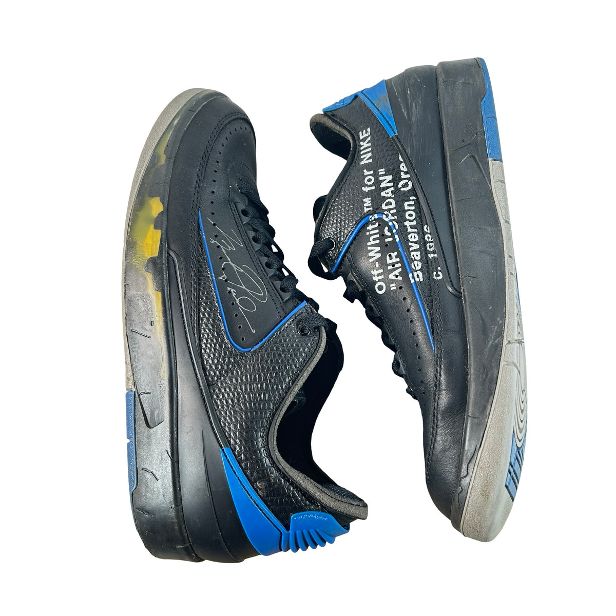 DJ4375 004 Jordan 2 Retro Low SP Off-White Black Blue [USED] - 8.5 M (Used4)