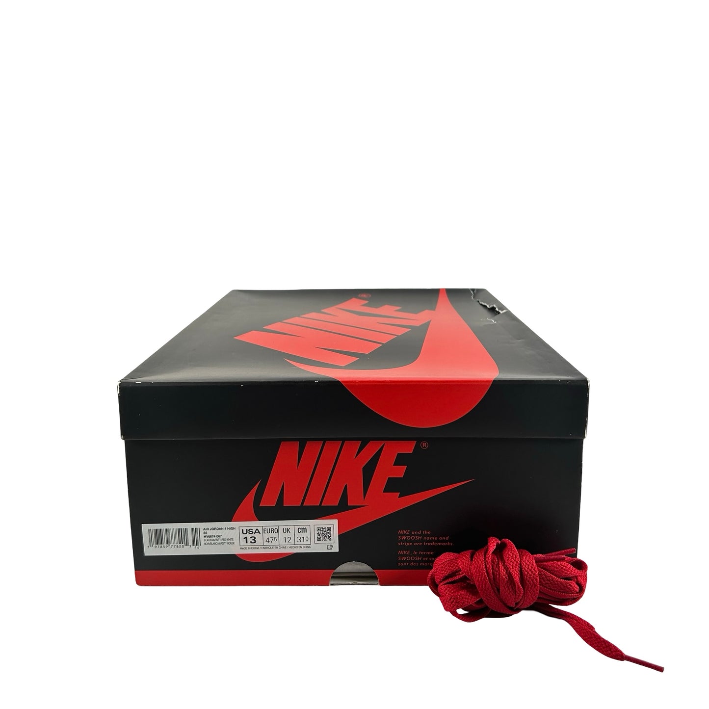HV6674 067 Jordan 1 Retro High '85 OG Bred (2025) [USED] - 13 M (Used)