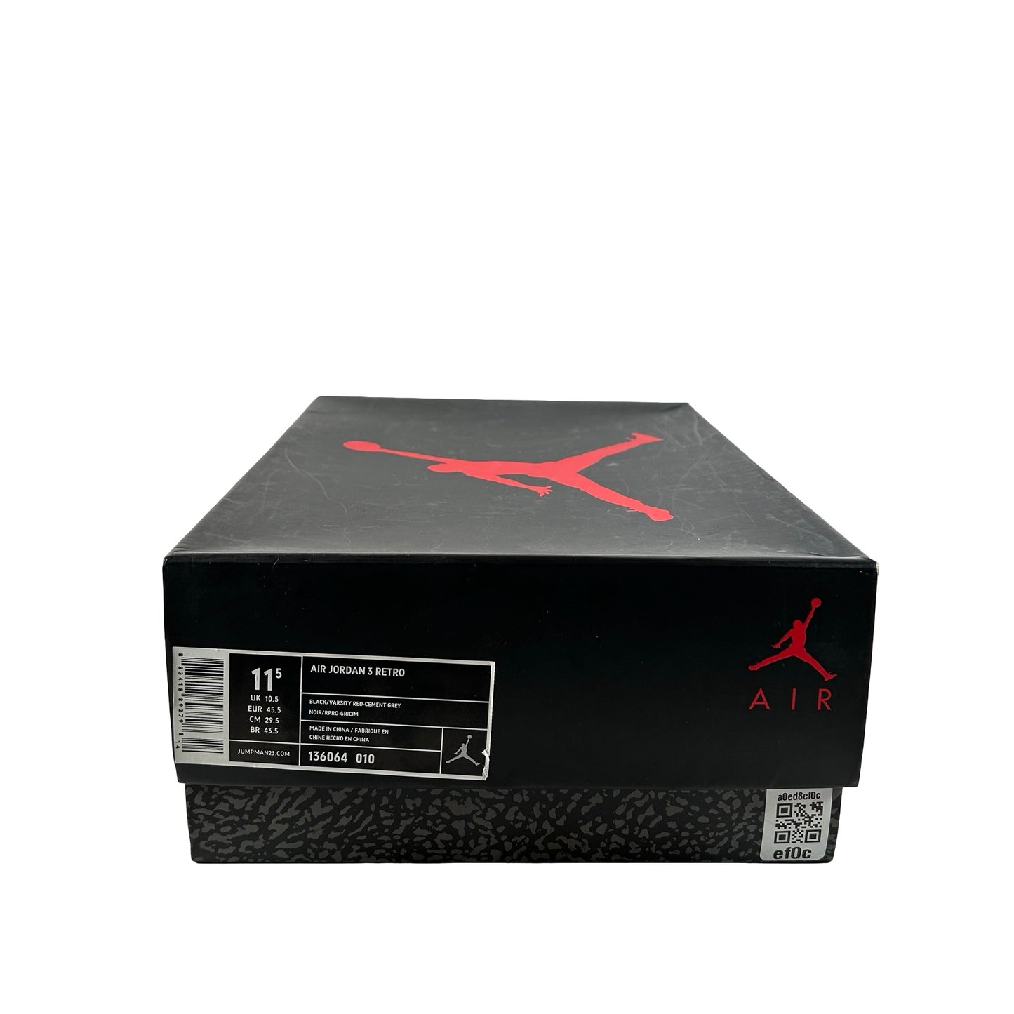 136064 010 Jordan 3 Retro Black Cement (2011) [USED] - 11.5 M (Used)