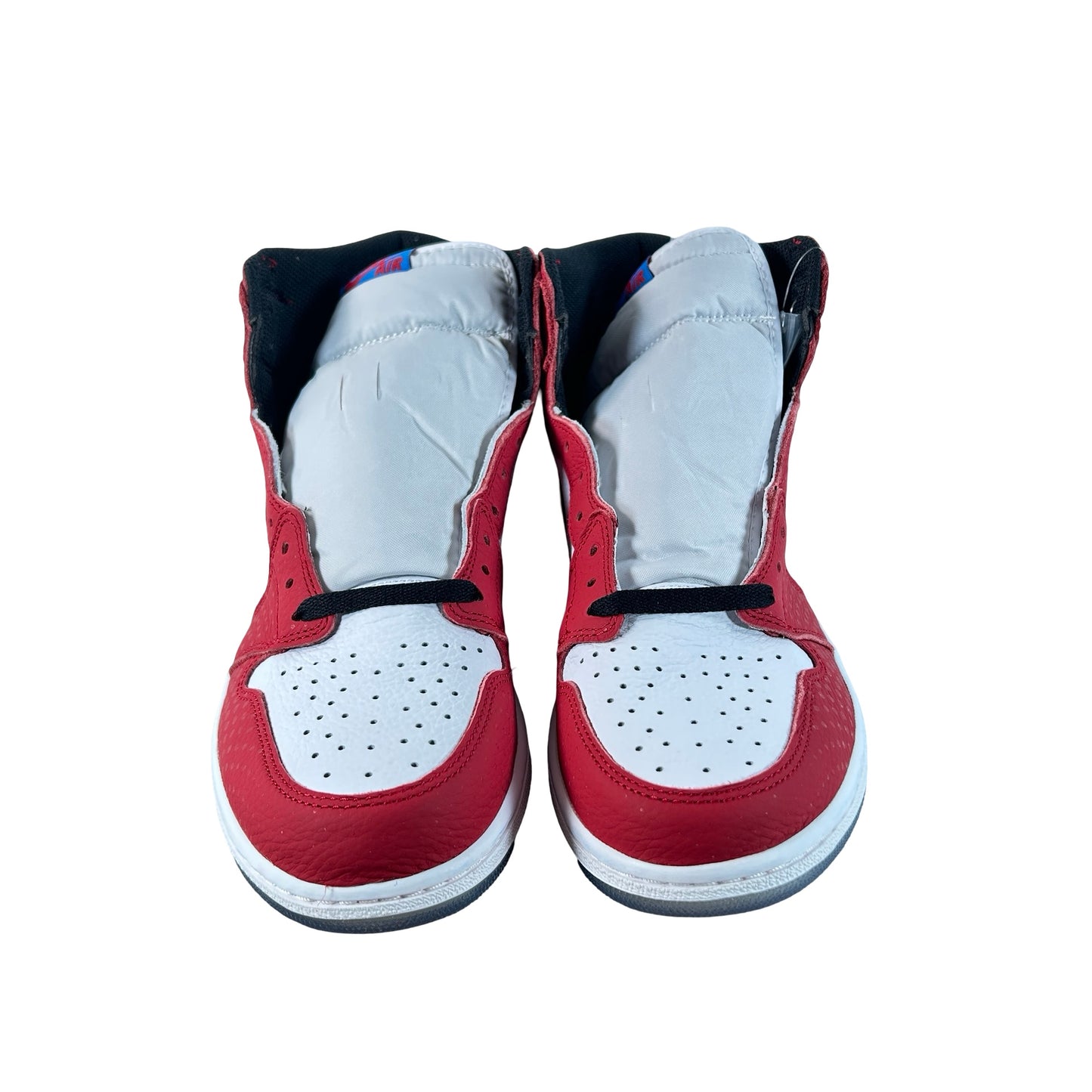 555088 602 Jordan 1 Retro High Spider-Man Origin Story - 11 M (Yellowing) (Blue Dye on Midsole)