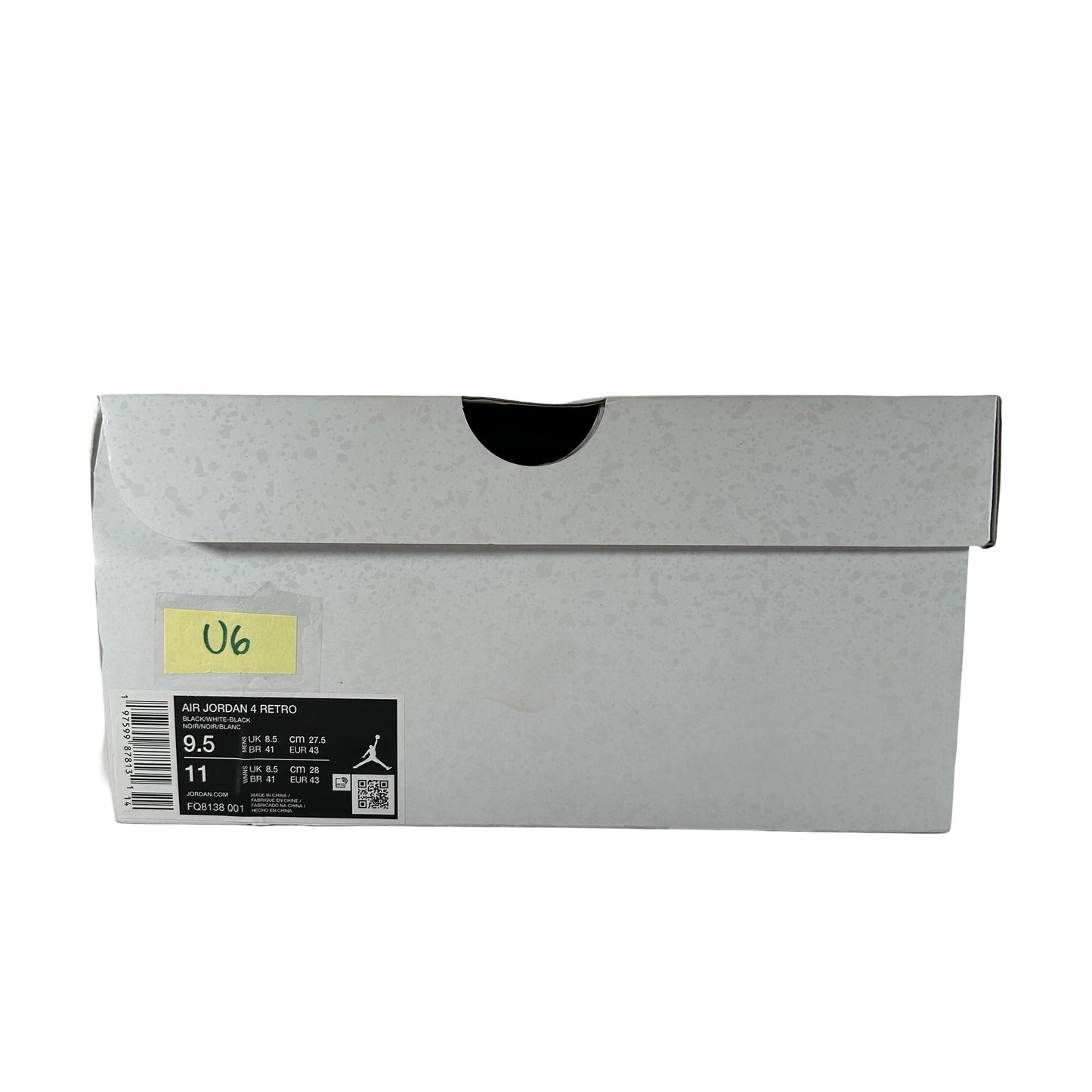 FQ8138 001  Jordan 4 Retro White Thunder [USED] - 9.5 M (Used6)