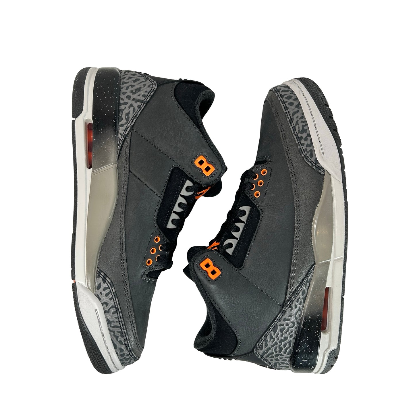 CT8532 080 Jordan 3 Retro Fear Pack (2023) [USED] - 8 M (Used)