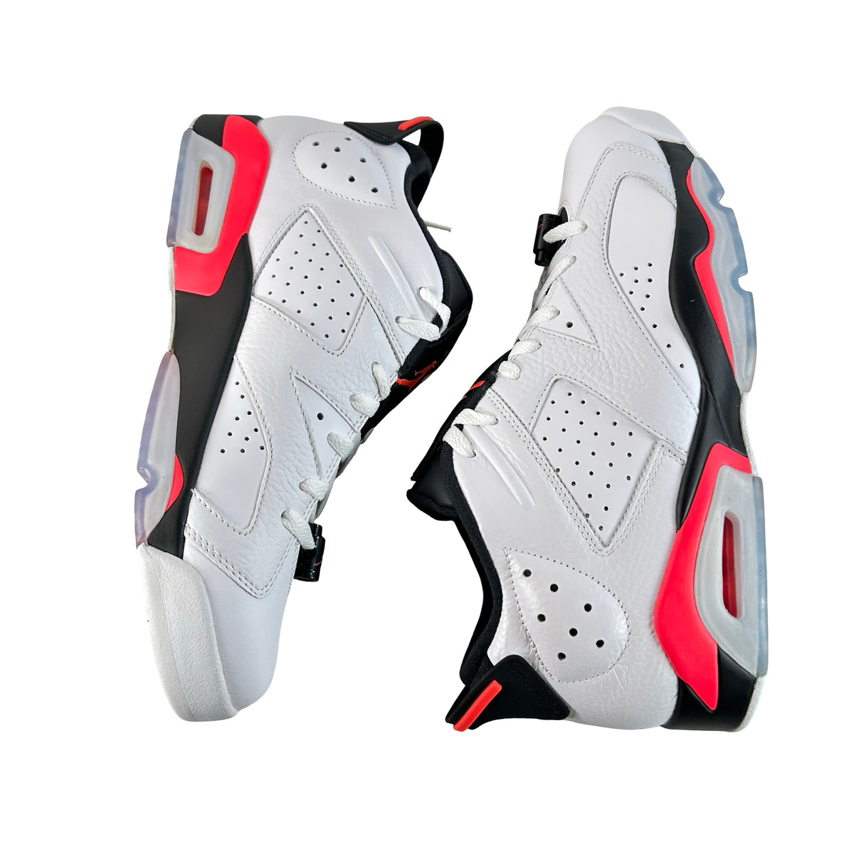 304401 123 Jordan 6 Retro Low Infrared White - 11 M (Dye On Sole)