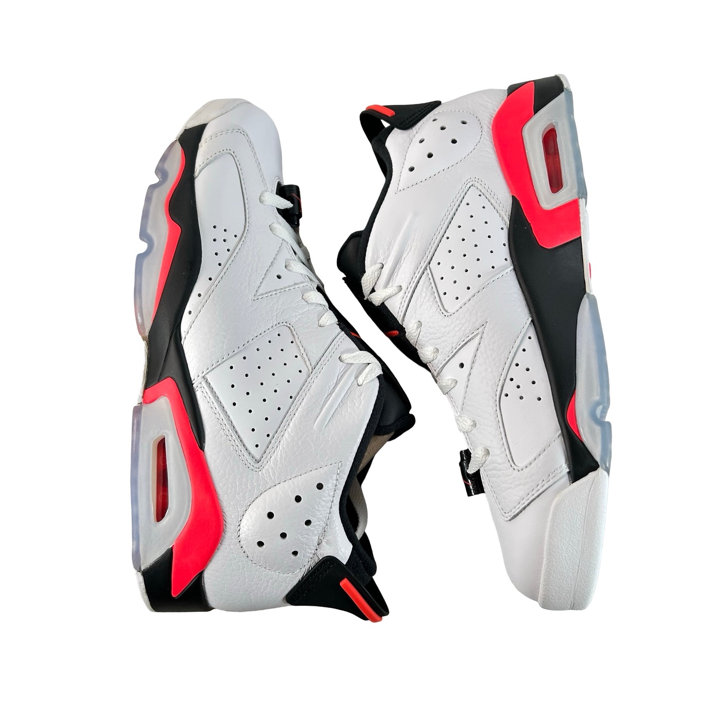 304401 123 Jordan 6 Retro Low Infrared White - 11 M (Dye On Sole)