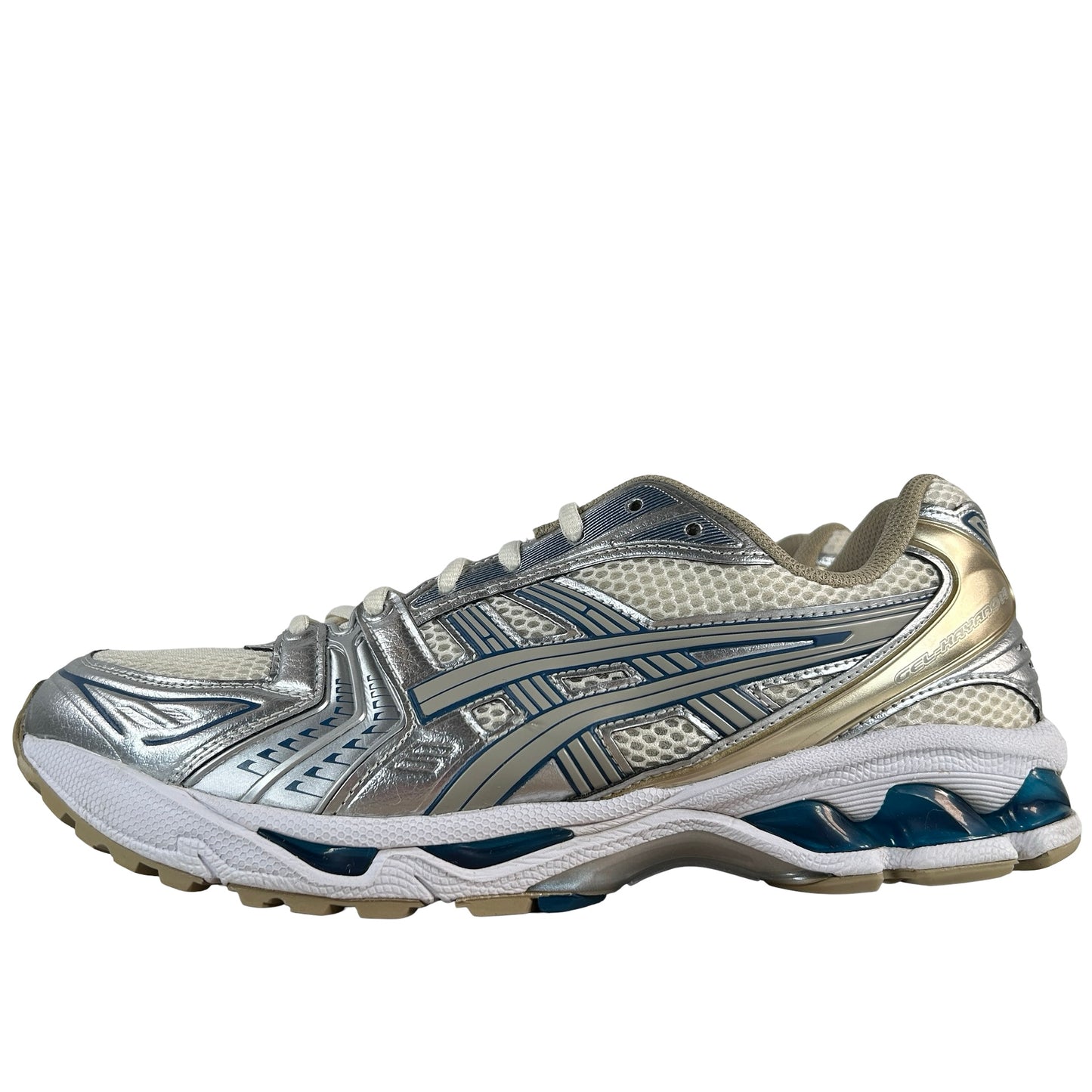1201A019 105 ASICS Gel-Kayano 14 Cream Pure Silver Champagne [USED] - 10 M (Used)