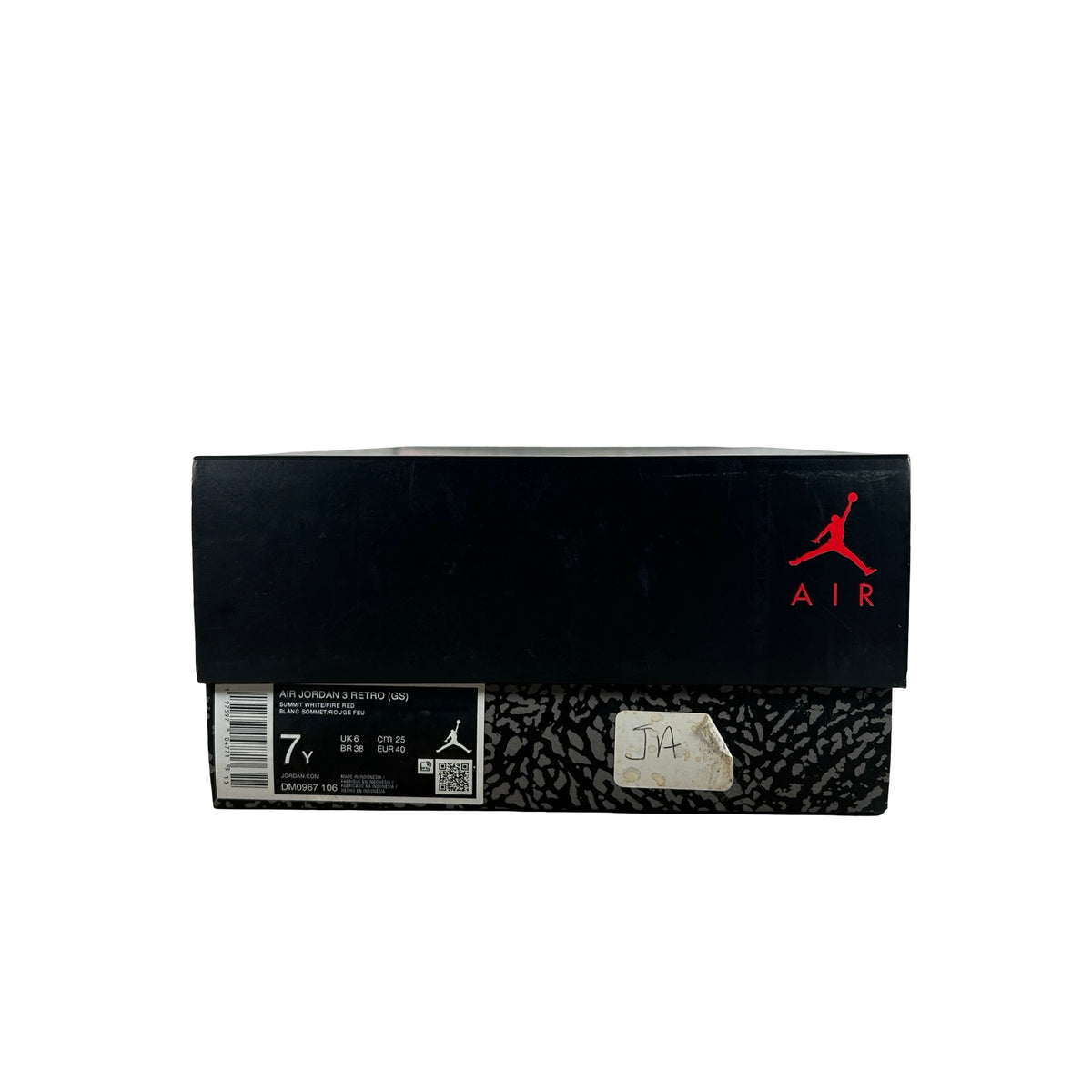 DM0967 106 Jordan 3 Retro Cement Grey (GS) [USED] - 7 Y (Used)
