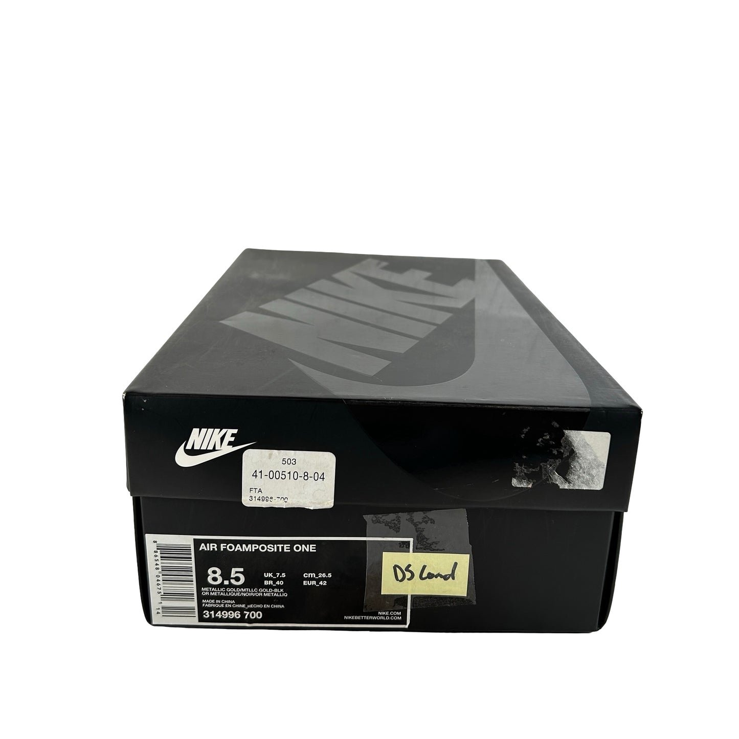 314996 700 Nike Air Foamposite One Metallic Gold [CONDITIONAL] - 8.5 M (Yellowing Soles)