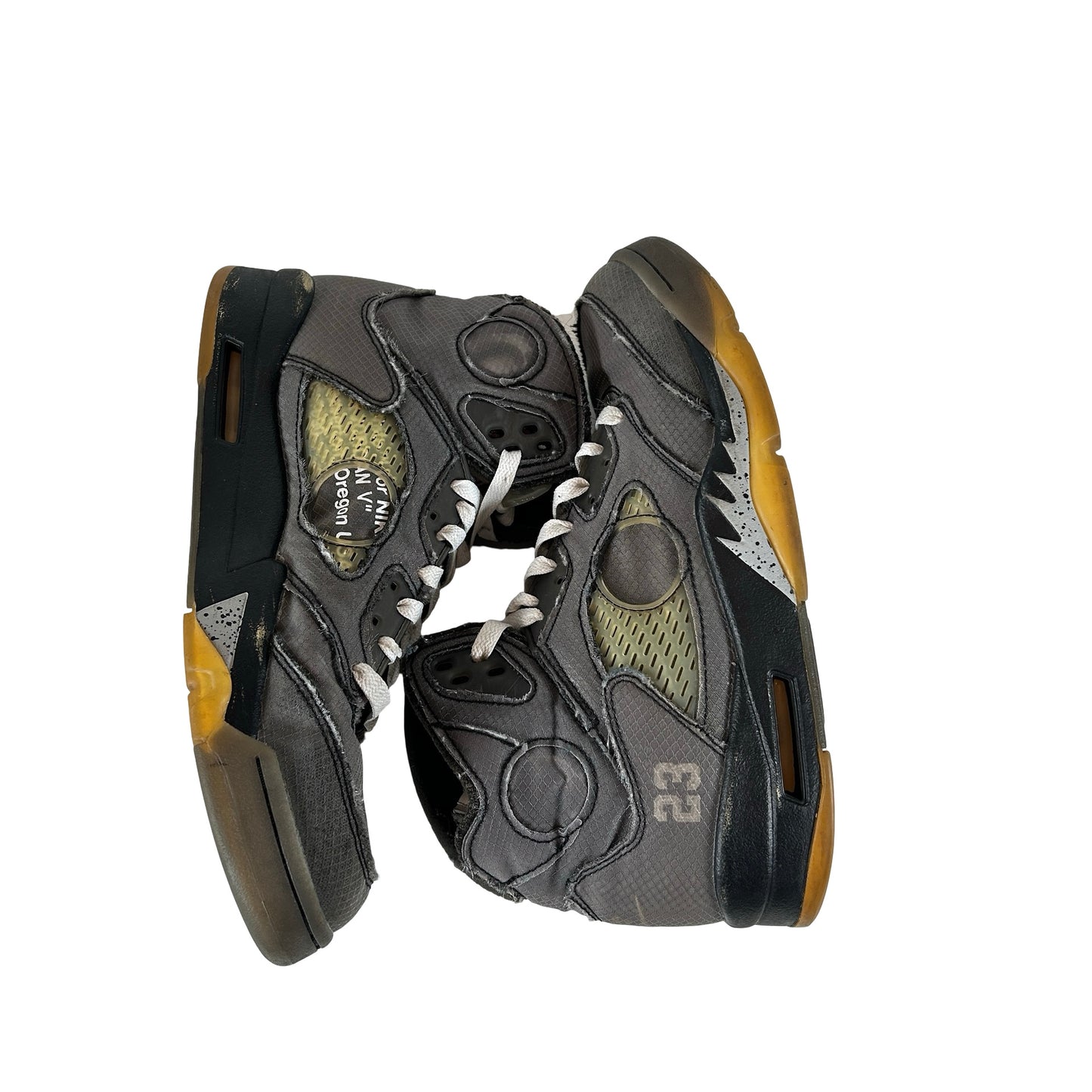 CT8480 001 Jordan 5 Off-White Black [USED] - 9 M (Used8)