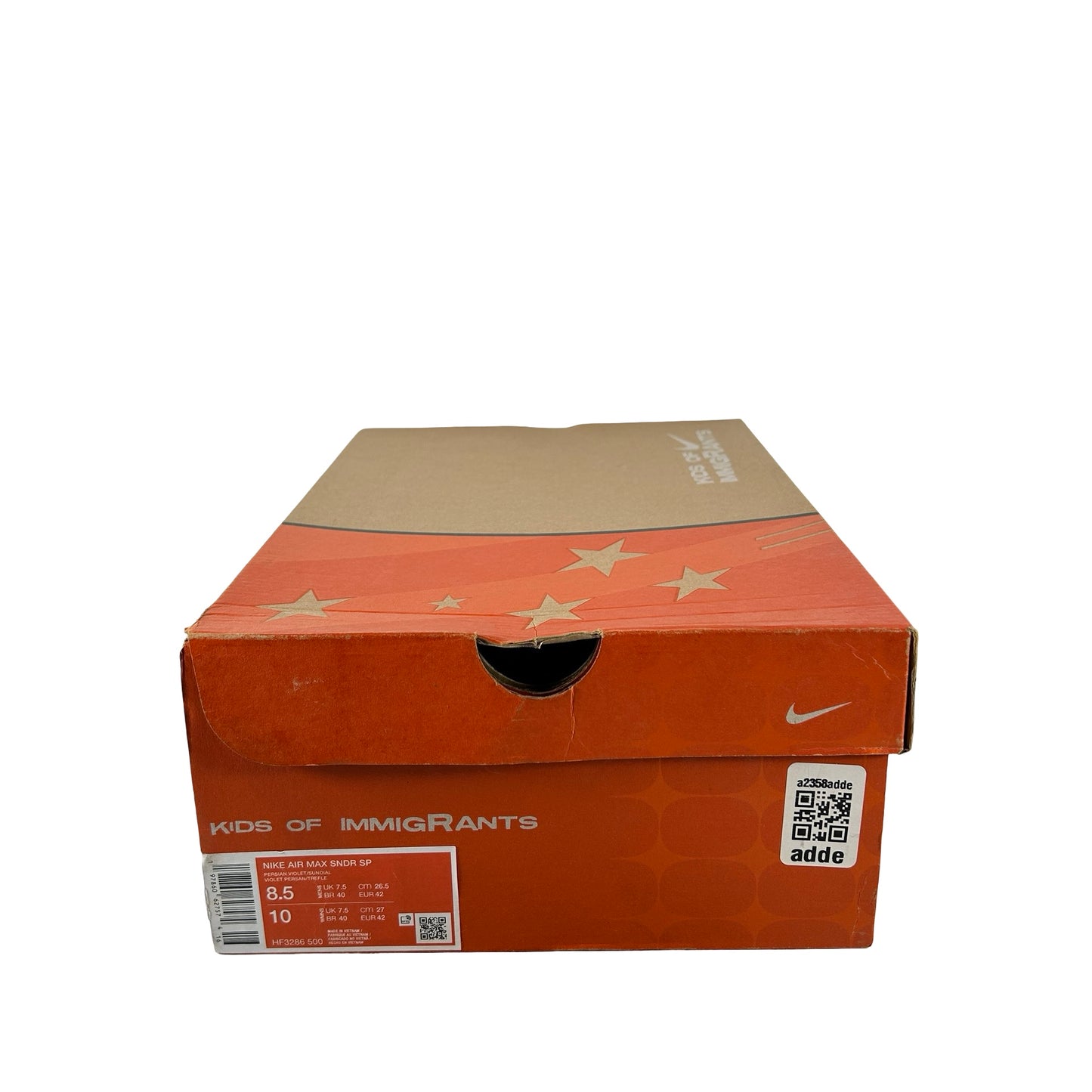 HF3286 500 Nike Air Max Sunder SP Kids of Immigrants Sun Down [USED] - 8.5 M (Used)