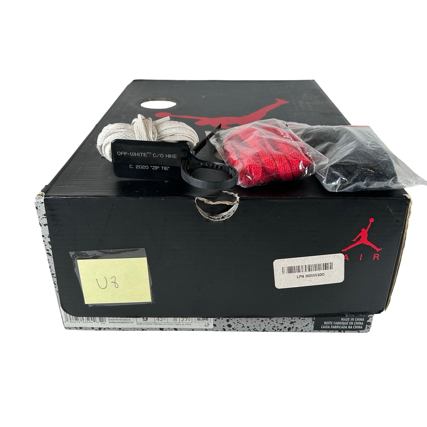 CT8480 001 Jordan 5 Off-White Black [USED] - 9 M (Used8)