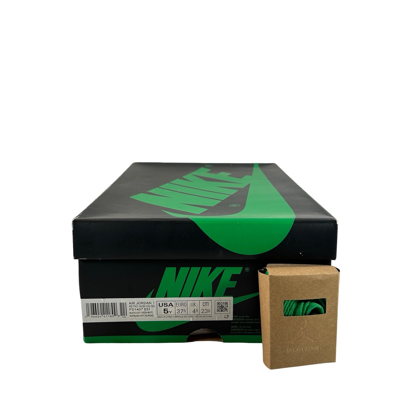 FD1437 031 Jordan 1 Retro High OG Lucky Green (GS) [USED] - 5 Y (Used)