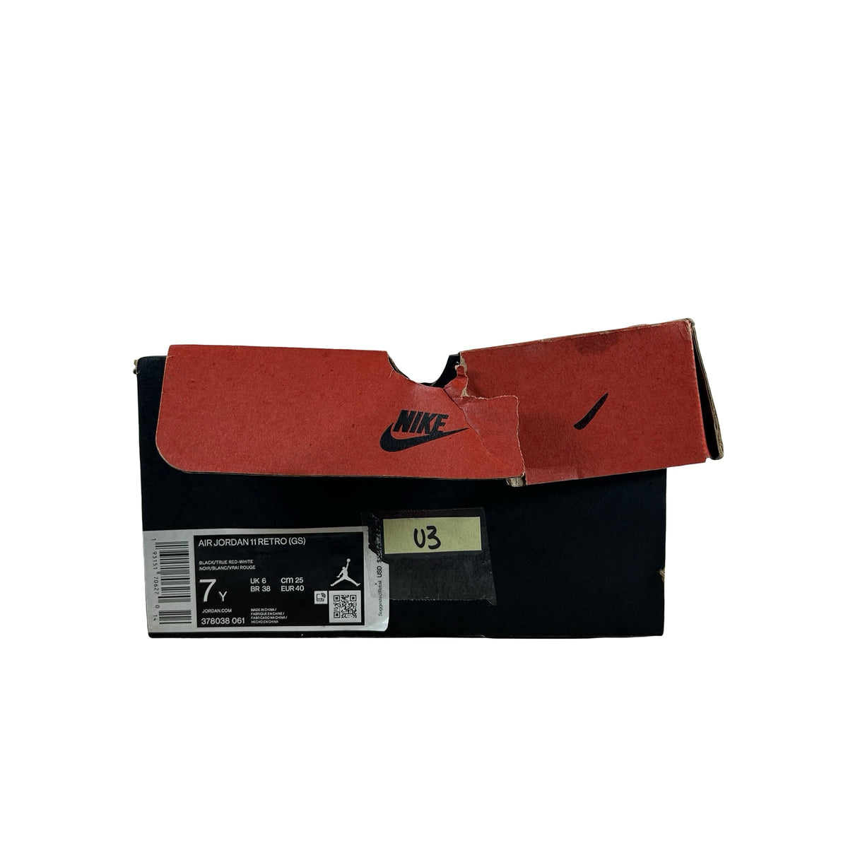 378038 061 Jordan 11 Retro Playoffs Bred (2019) (GS) [USED] - 7 Y (Used3)