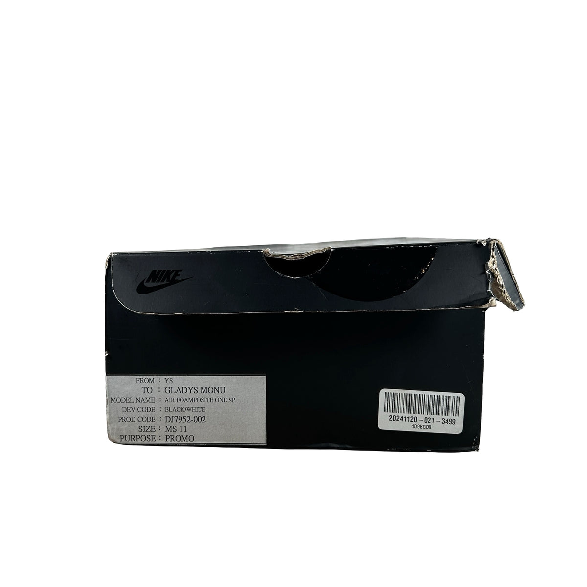 DJ7952 002 Nike Foamposite One SP Comme des Garcons Homme Plus Cat Eye [USED] - 11 M (Used) (Promo) (Sample)