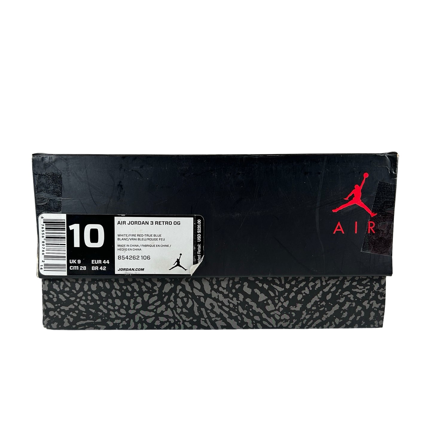 854262 106 Jordan 3 Retro True Blue (2016) [USED] - 10 M (Used5)