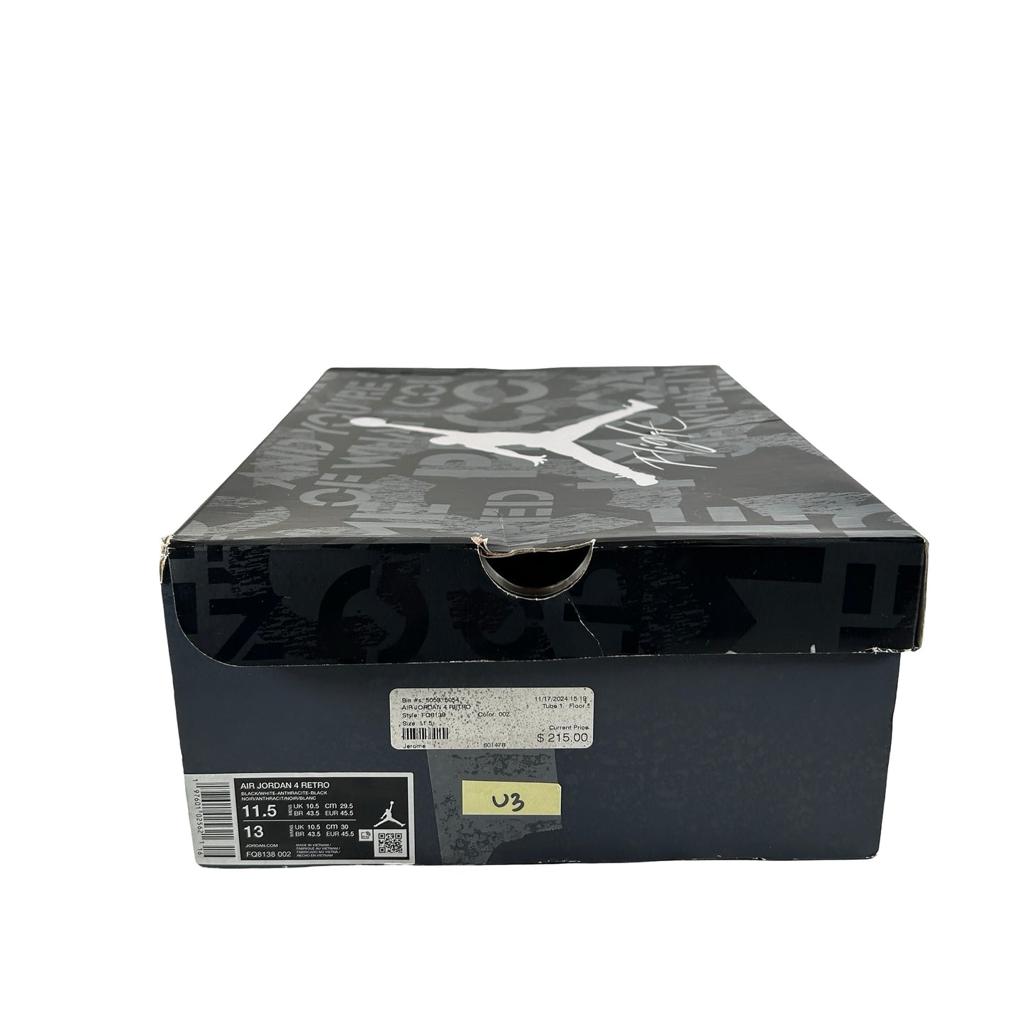 FQ8138 002 Jordan 4 Retro Fear (2024) [USED] - 11.5 M (Used3)