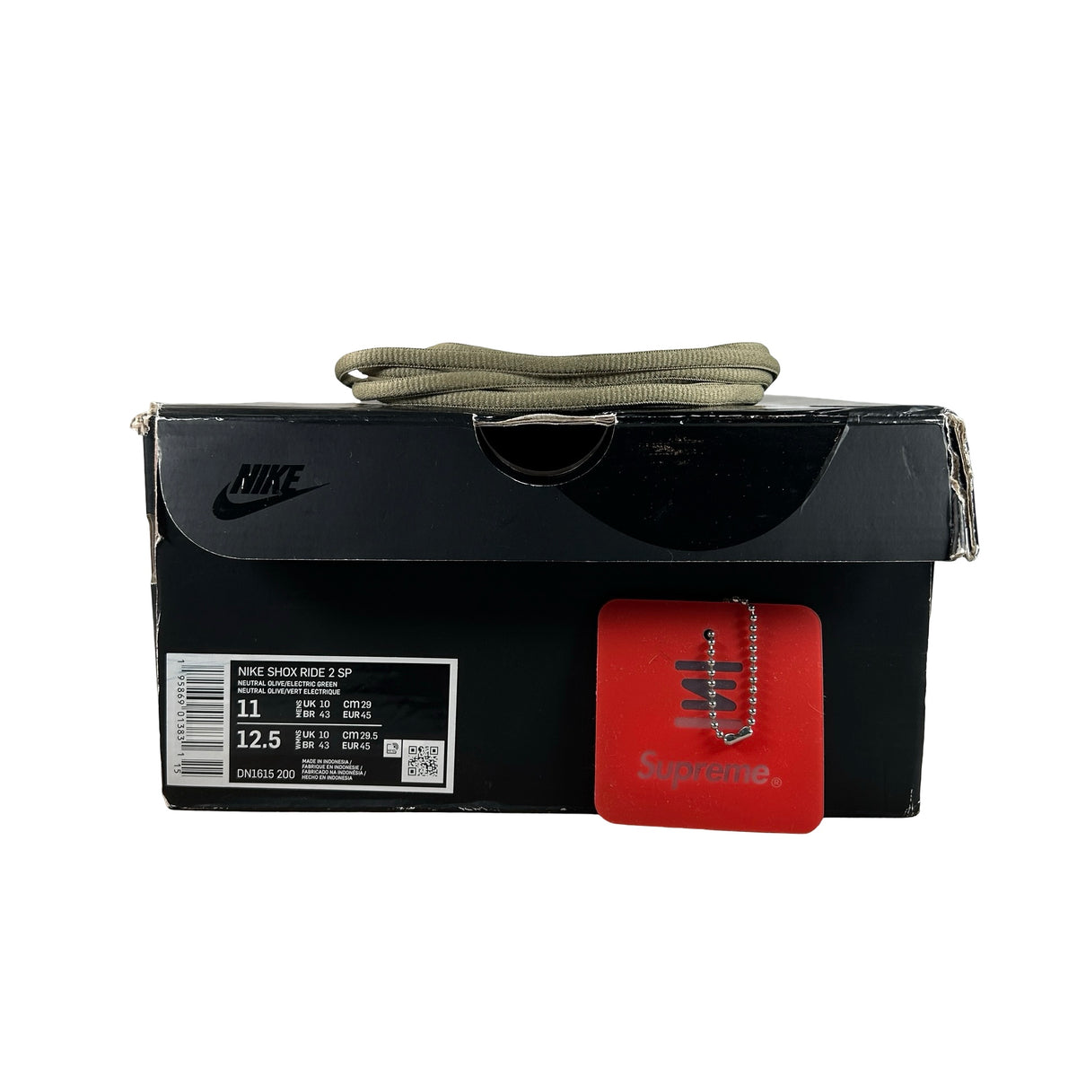 DN1615 200 Nike Shox Ride 2 SP Supreme Olive [USED] - 11 M (Used)