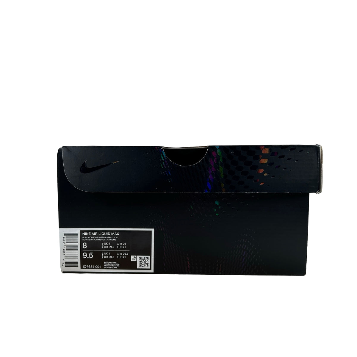 IQ7634 001 Nike Air Liquid Max Black Green Apple [USED] - 8 M (Used)