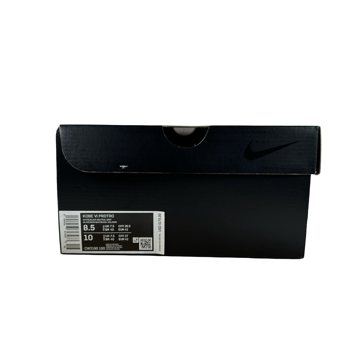 CW2190 100 Kobe 6 Protro Playoff Pack White Del Sol [USED] - 8.5 M (Used)