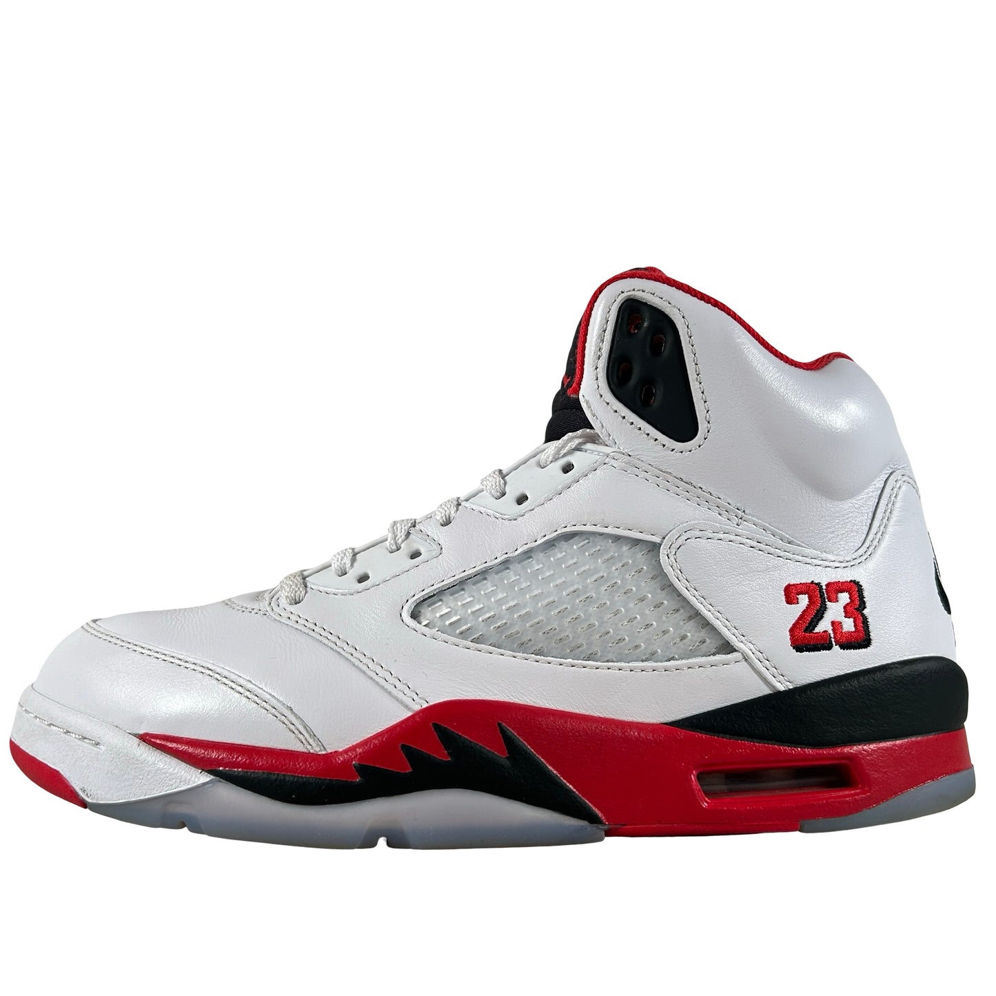 HQ7978 101 Jordan 5 Retro Fire Red Black Tongue (2025) [USED] - 9 M (Used)